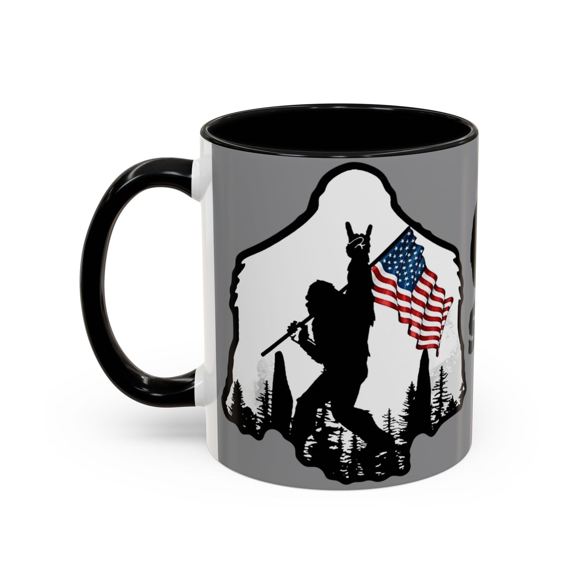 Gone Squatchin Patriotic Bigfoot Mug | Accent Coffee Mug