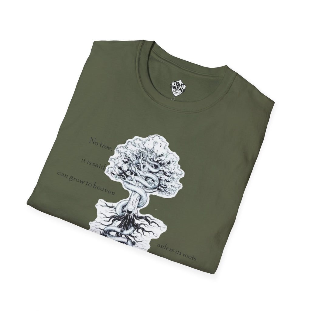 Carl Jung Quote Tees for Philosophers, Comfort Wear, Gift for Friends, Eco-Friendly Fashion, Tree Design Shirt