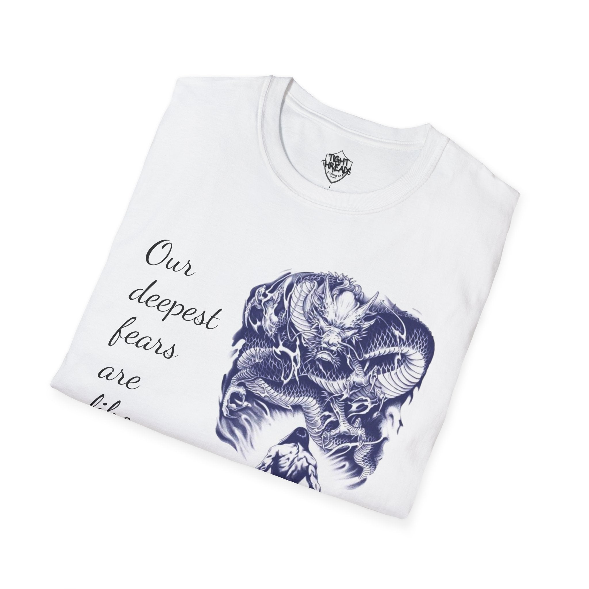 Unisex T-Shirt, Inner Alchemy, Dragon Quote Tee, Graphic Tee, Spiritual Shirt, Inspirational Clothing