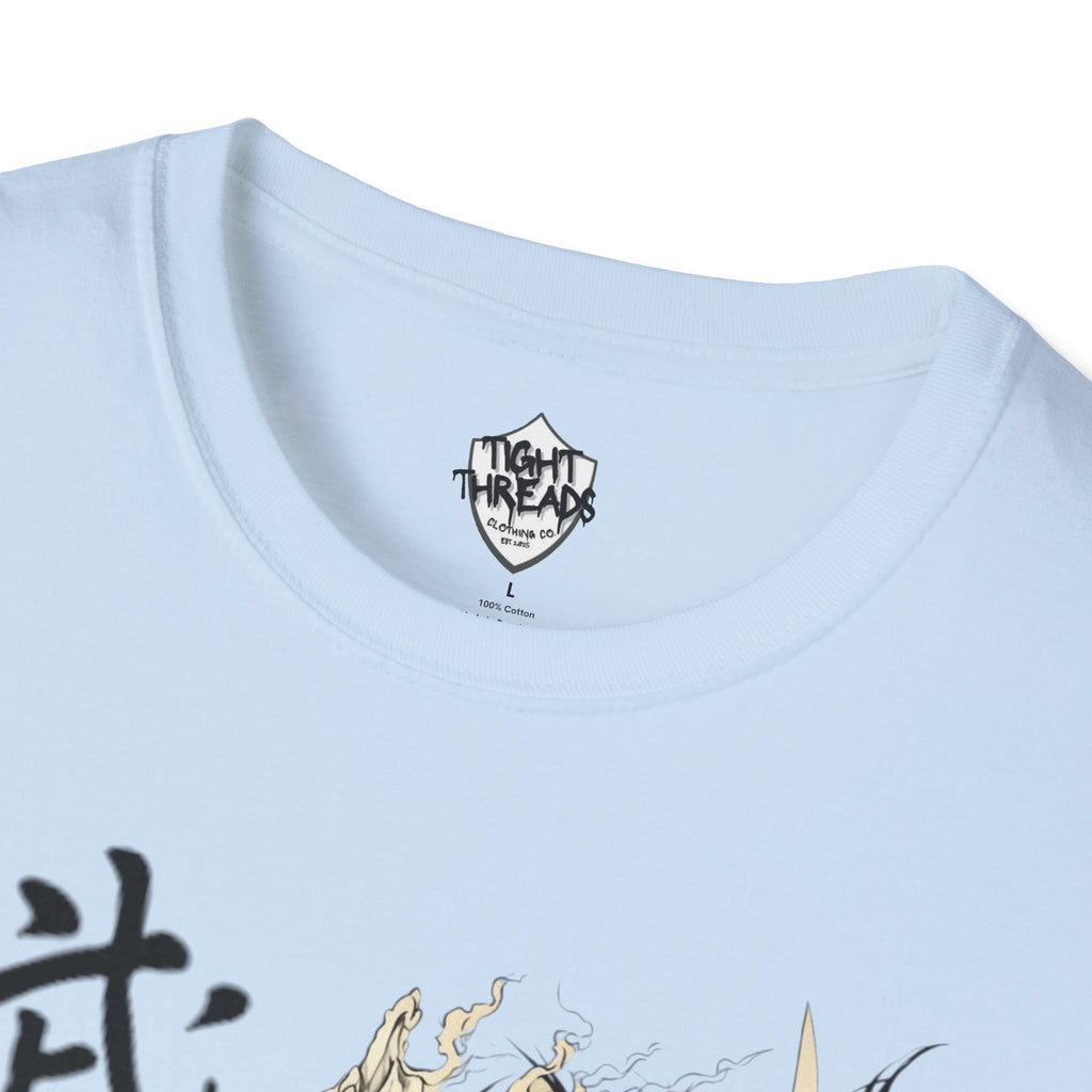 Oni Samurai Bushido Graphic Tee, Unisex Softstyle T-Shirt, Streetwear Style Urban Outfit