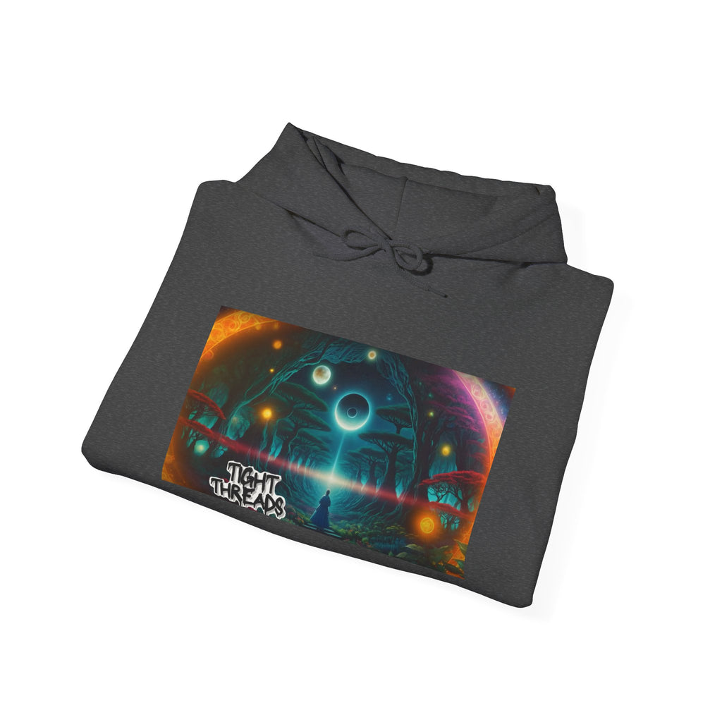 Galactic Dream Unisex Hooded Sweatshirt, Cosmic Art Hoodie, Stylish Casual Wear, Perfect for Sci-Fi Fans, Gift for Stargazers