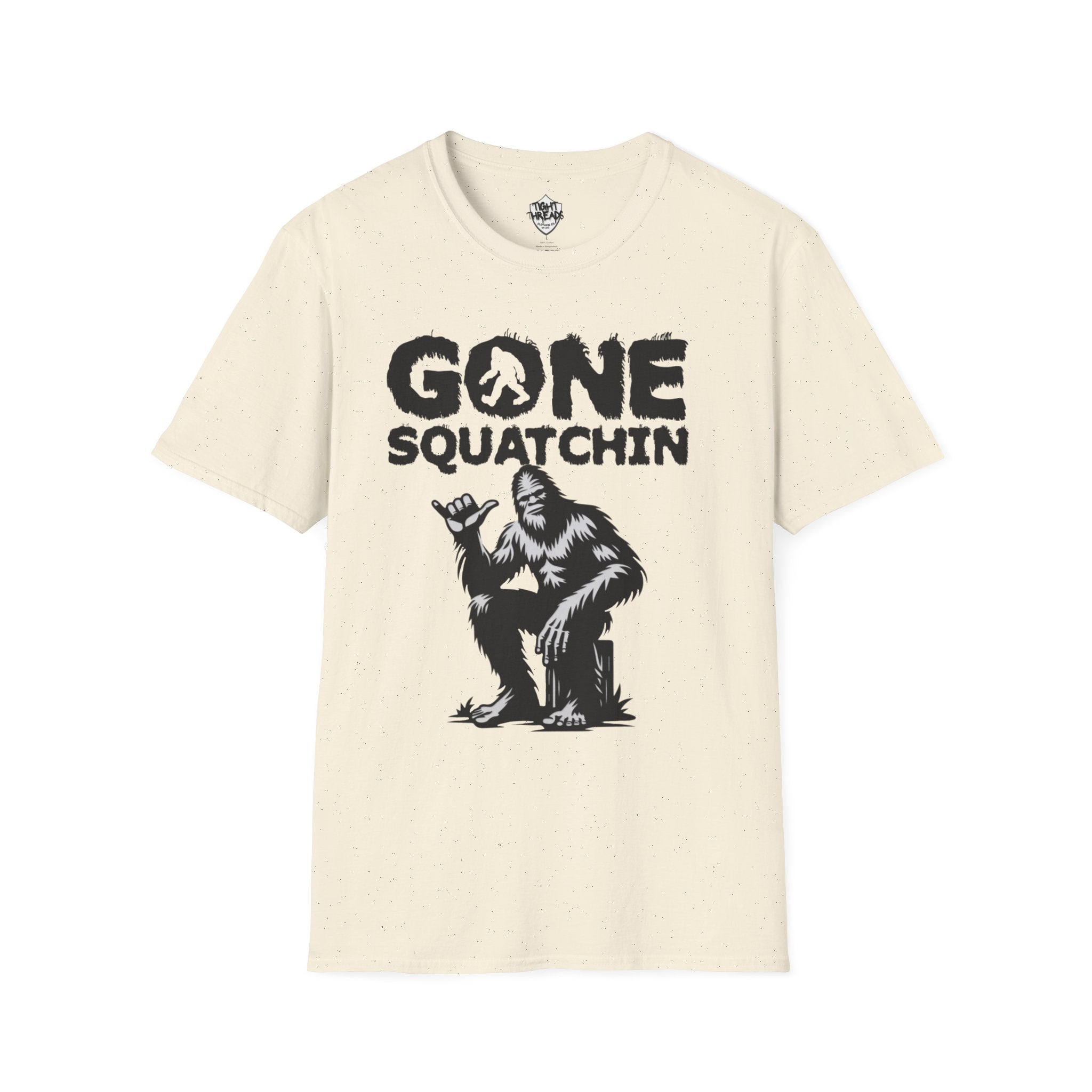 Gone Squatchin Bigfoot Graphic T-Shirt | Sasquatch Illustration