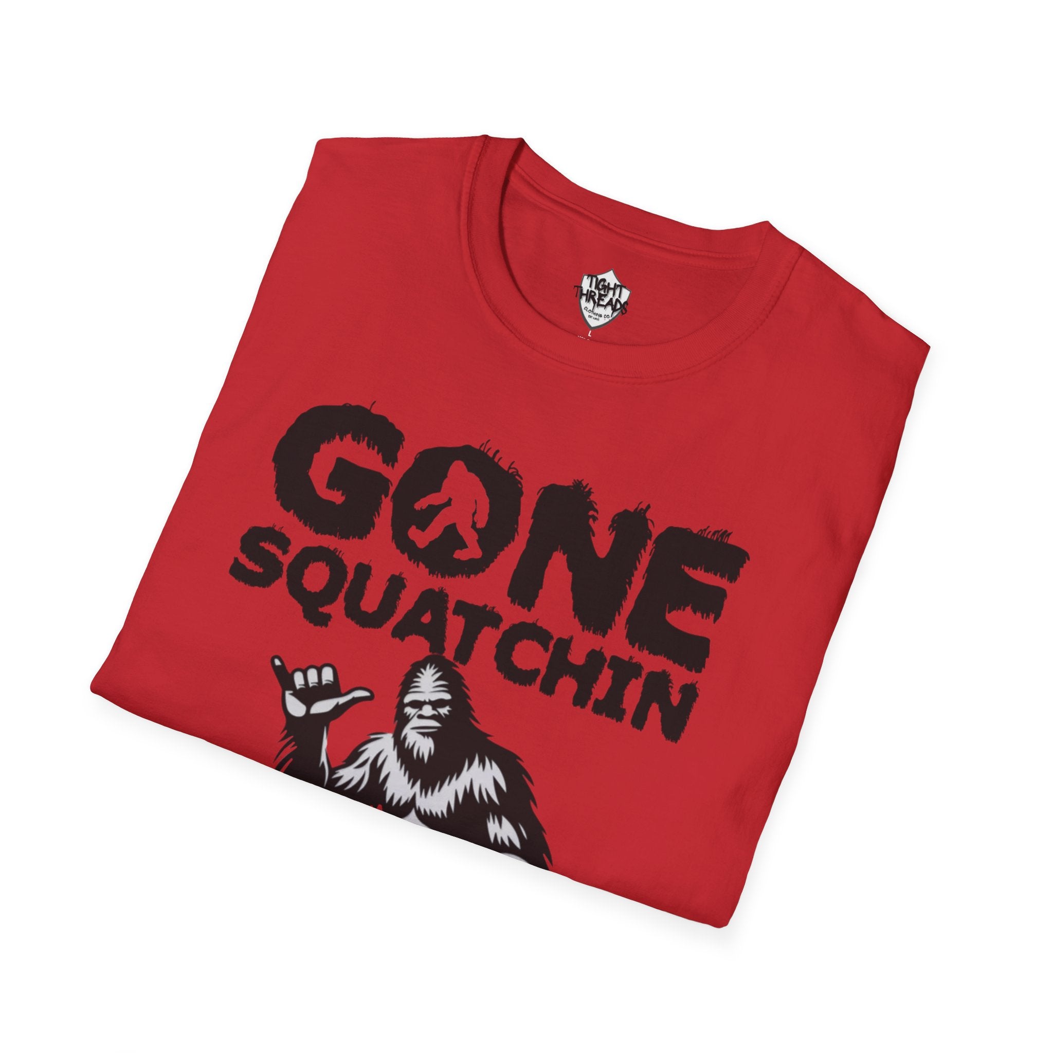 Gone Squatchin Bigfoot Graphic T-Shirt | Sasquatch Illustration