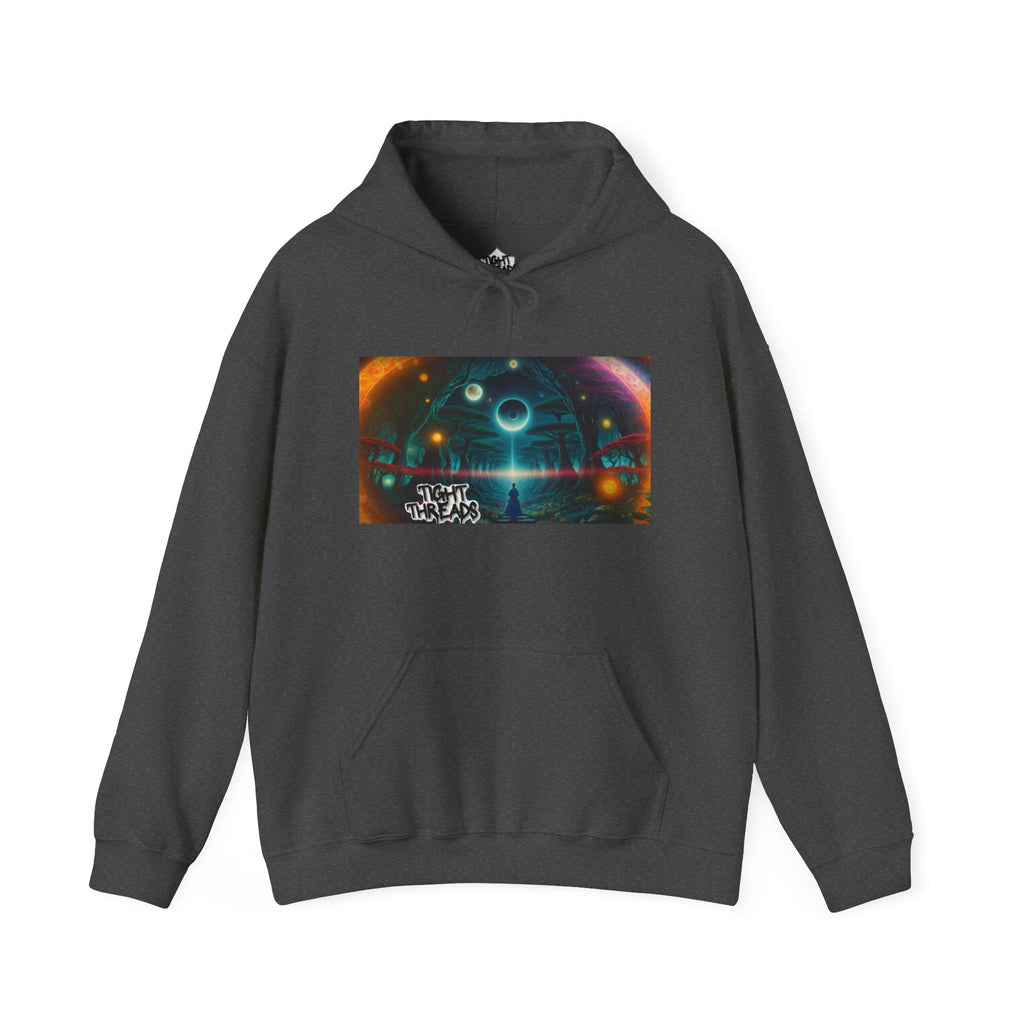 Galactic Dream Unisex Hooded Sweatshirt, Cosmic Art Hoodie, Stylish Casual Wear, Perfect for Sci-Fi Fans, Gift for Stargazers