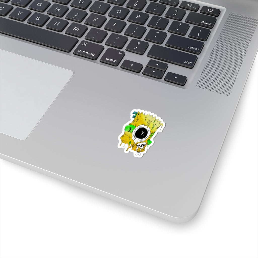 Melting Cartoon Skull sticker | Kiss-Cut Stickers