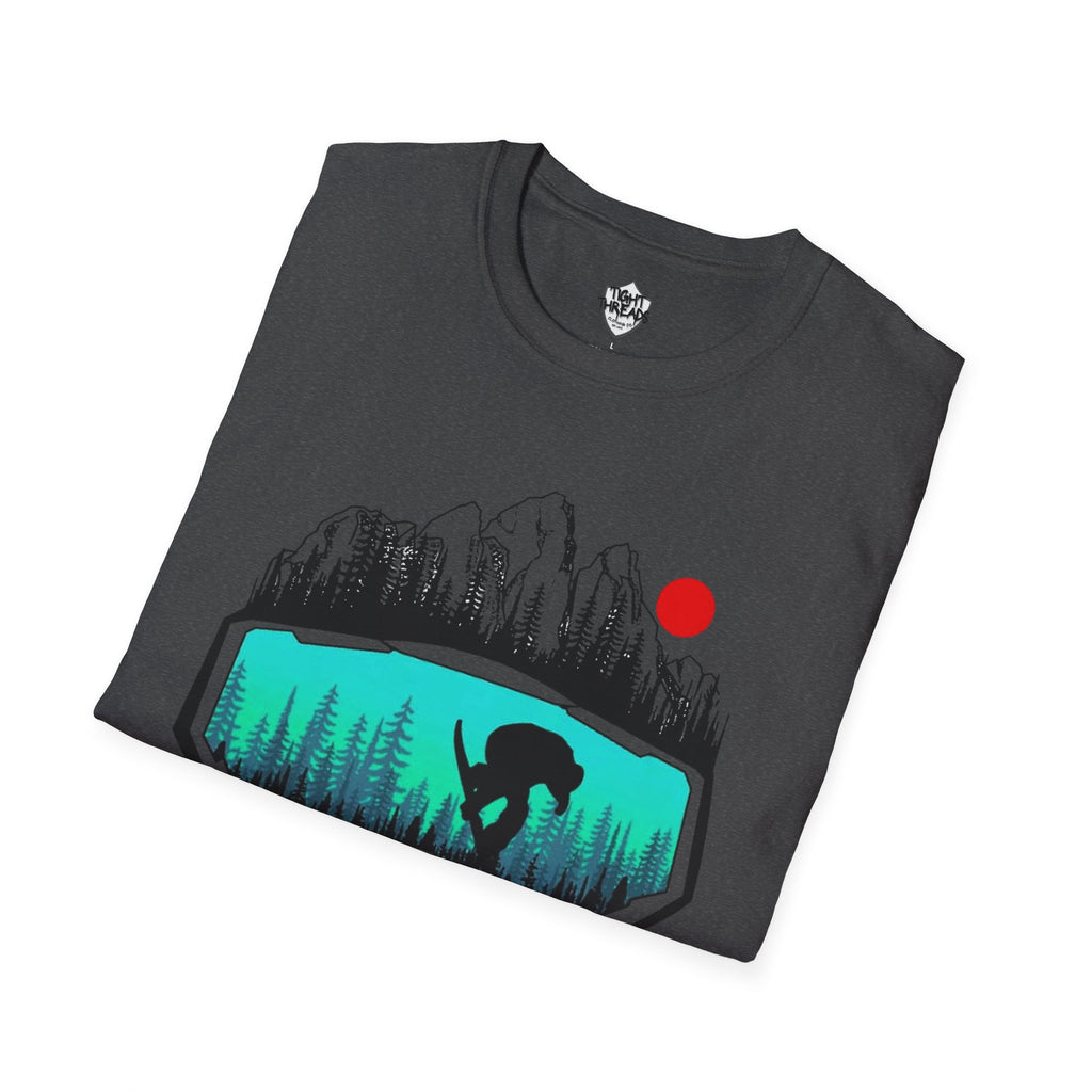 Snowboard Skull T-Shirt - Cool Adventure Graphic Tee for Outdoor Enthusiasts, Summer Festivals, Gift for Him/Her, Casual Wear, Nature tee