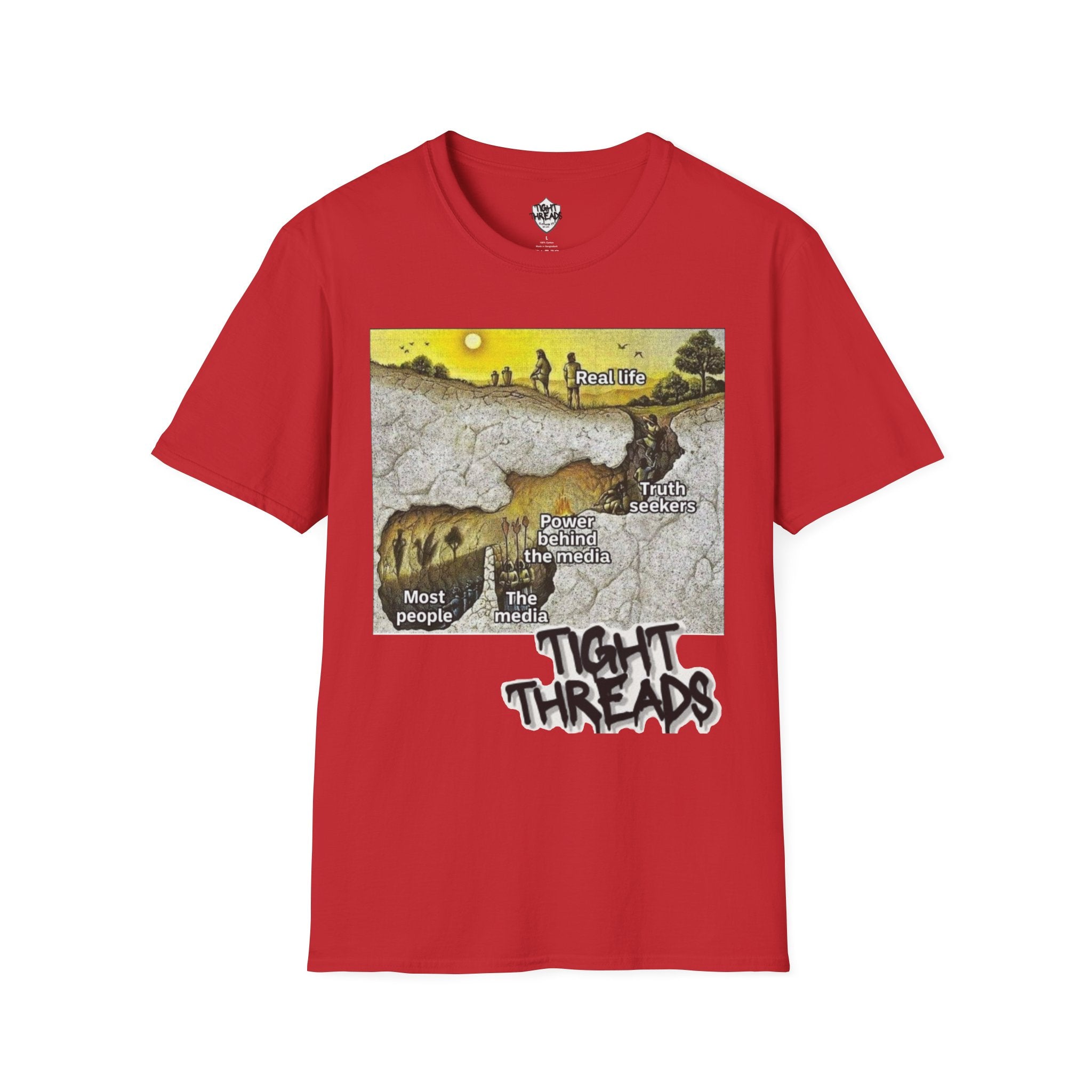 Plato's Cave T-Shirt - Comfortable, Motivational Apparel for Everyday Wear, Unique Gift Idea for Friends and Family, Positive [...]