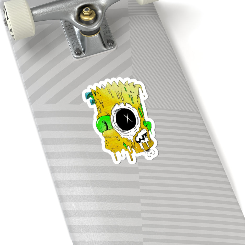 Melting Cartoon Skull sticker | Kiss-Cut Stickers