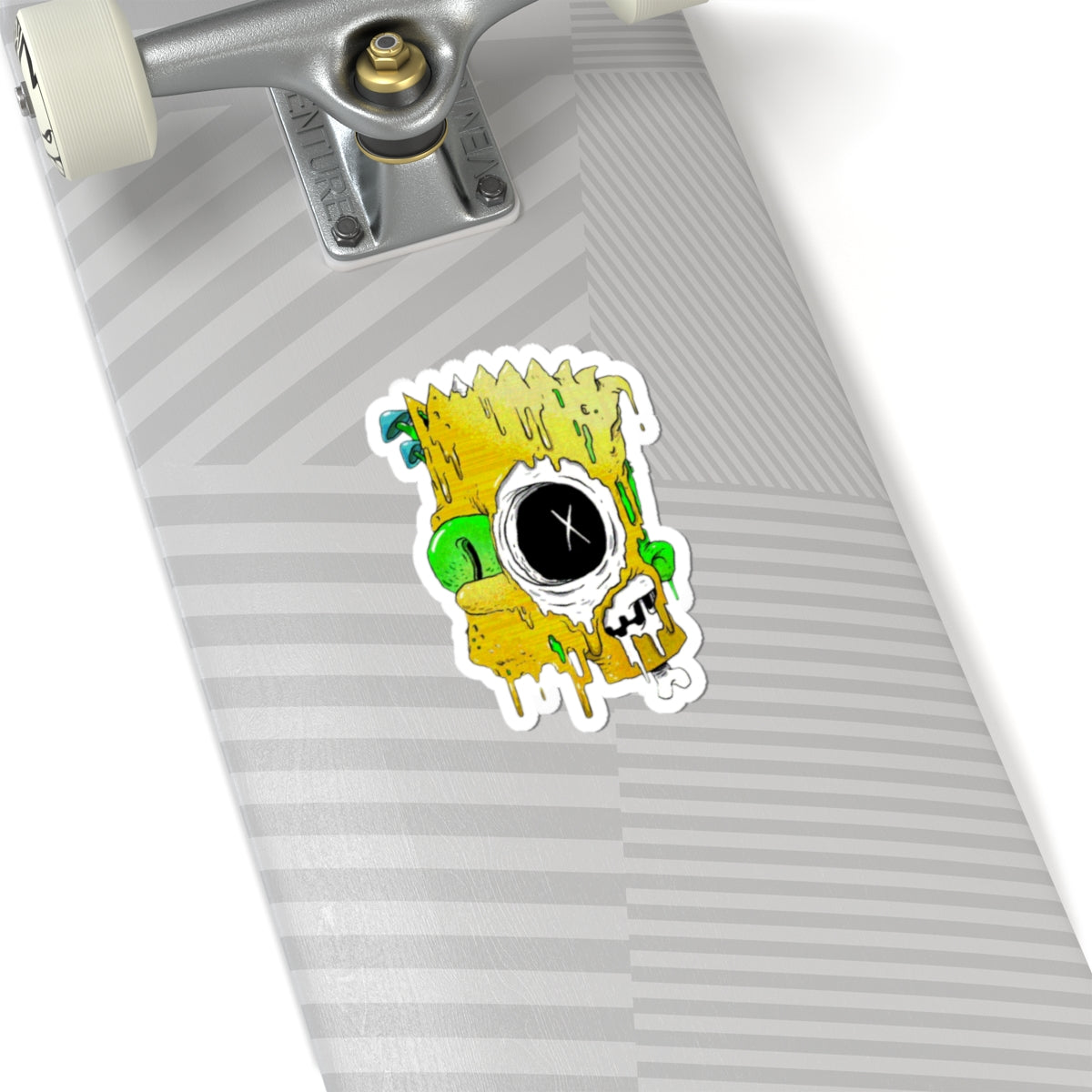 Melting Cartoon Skull sticker | Kiss-Cut Stickers
