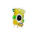 Melting Cartoon Skull sticker | Kiss-Cut Stickers