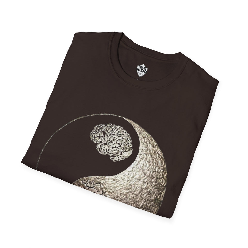Yin Yang Mind over Matter Tee, Unisex T-Shirt for Mindfulness, Gift for Yoga Lovers, Boho Style, Casual Wear, Spiritual Design