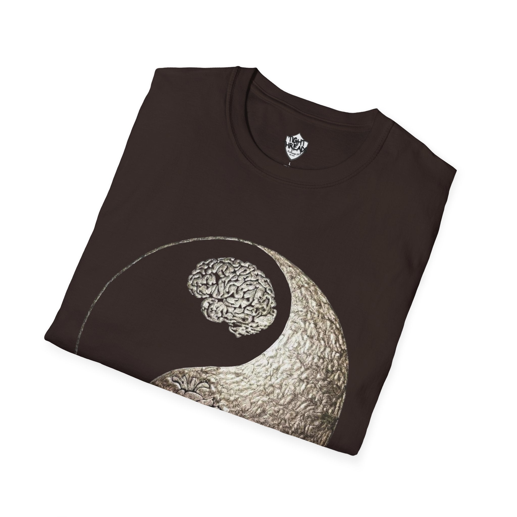 Yin Yang Mind over Matter Tee, Unisex T-Shirt for Mindfulness, Gift for Yoga Lovers, Boho Style, Casual Wear, Spiritual Design