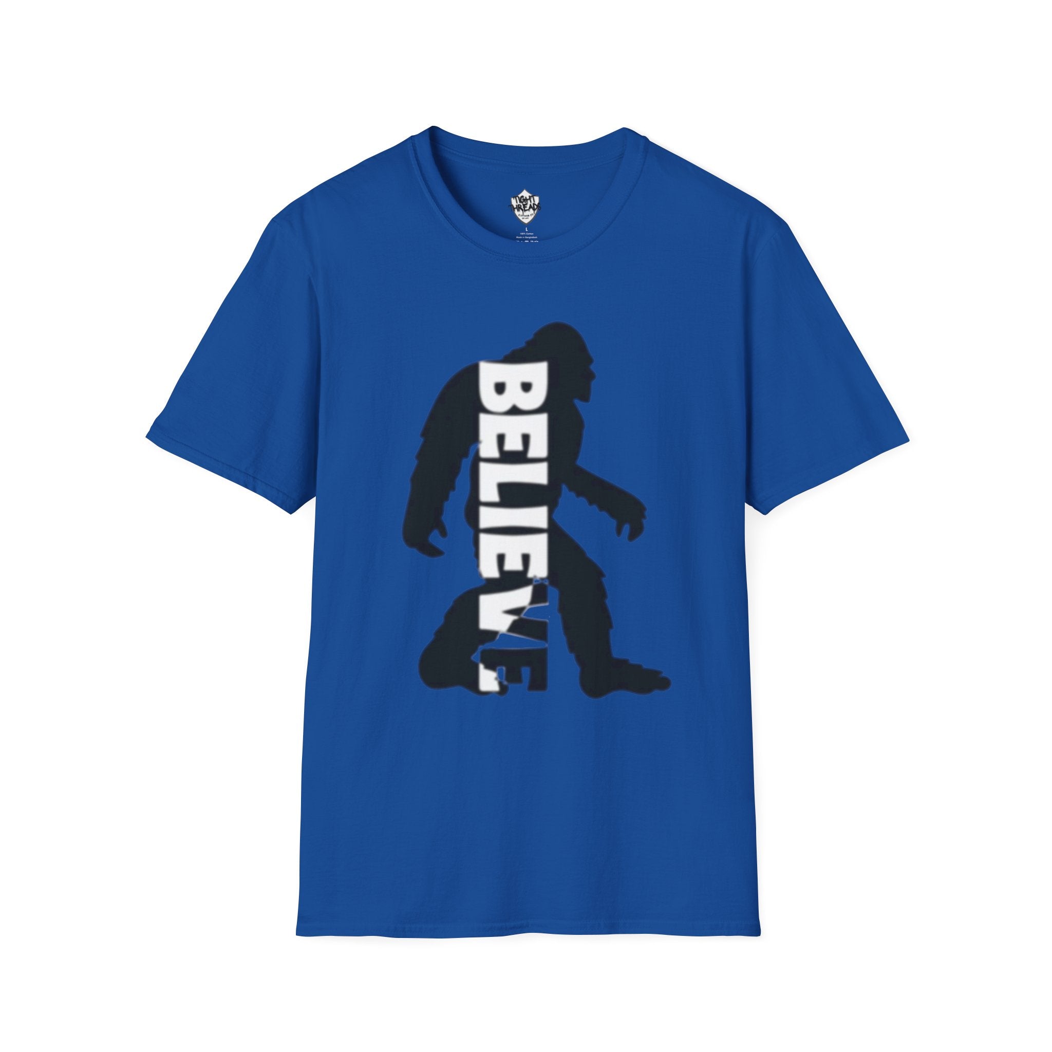 Bigfoot Believe T-Shirt | Sasquatch Silhouette Typography