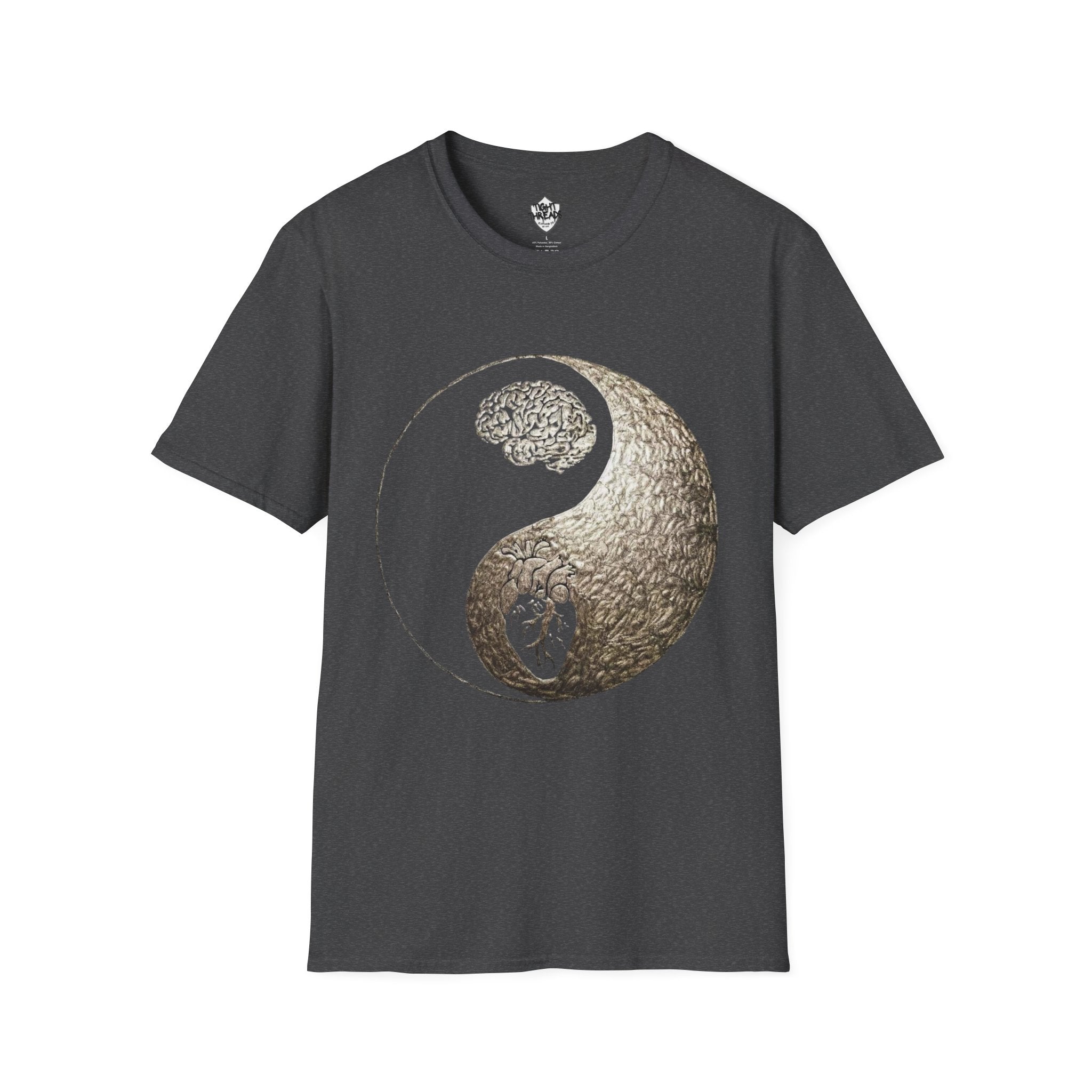 Yin Yang Mind over Matter Tee, Unisex T-Shirt for Mindfulness, Gift for Yoga Lovers, Boho Style, Casual Wear, Spiritual Design