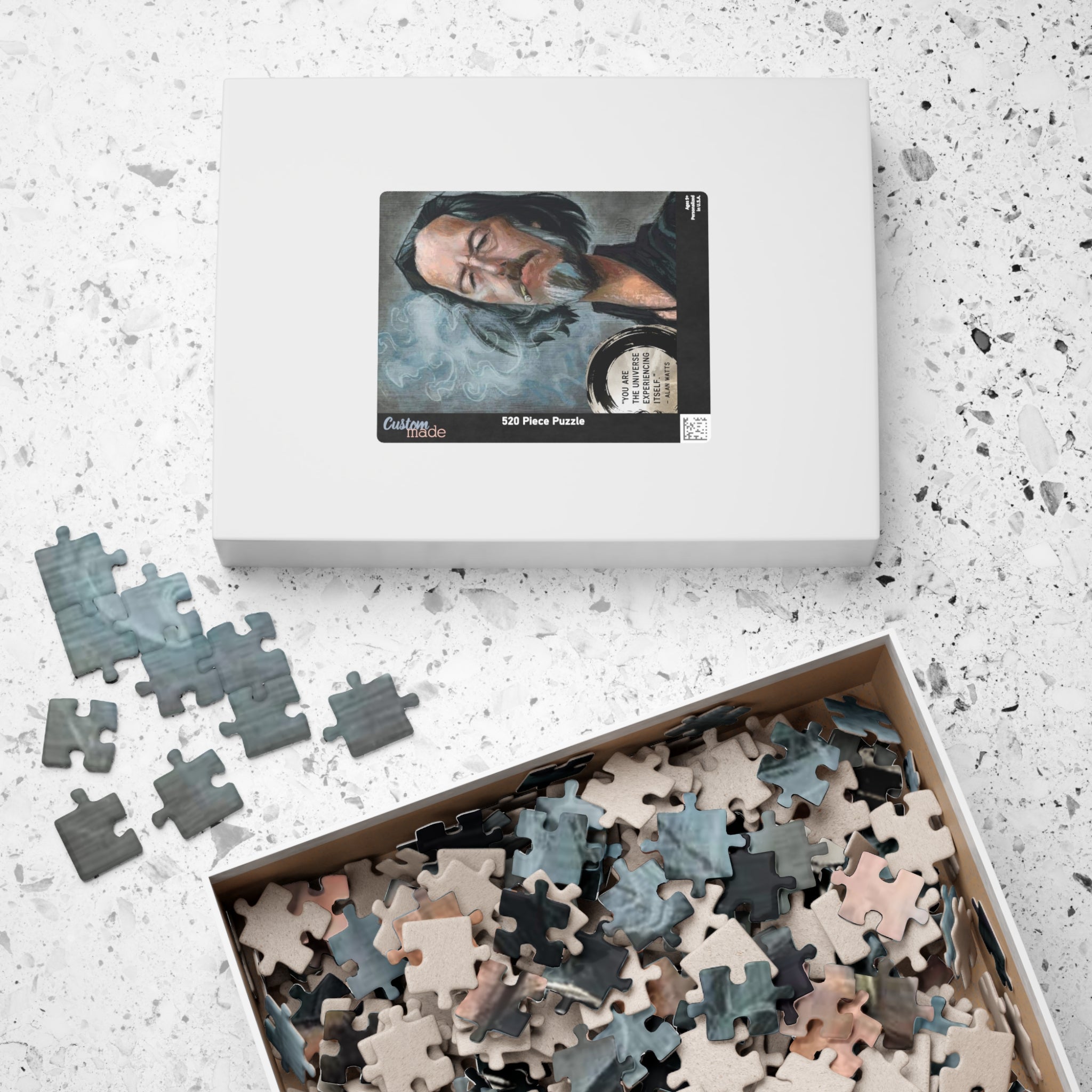 Alan Watts Smoking Doob Puzzle | You Are the Universe Philosophy Jigsaw