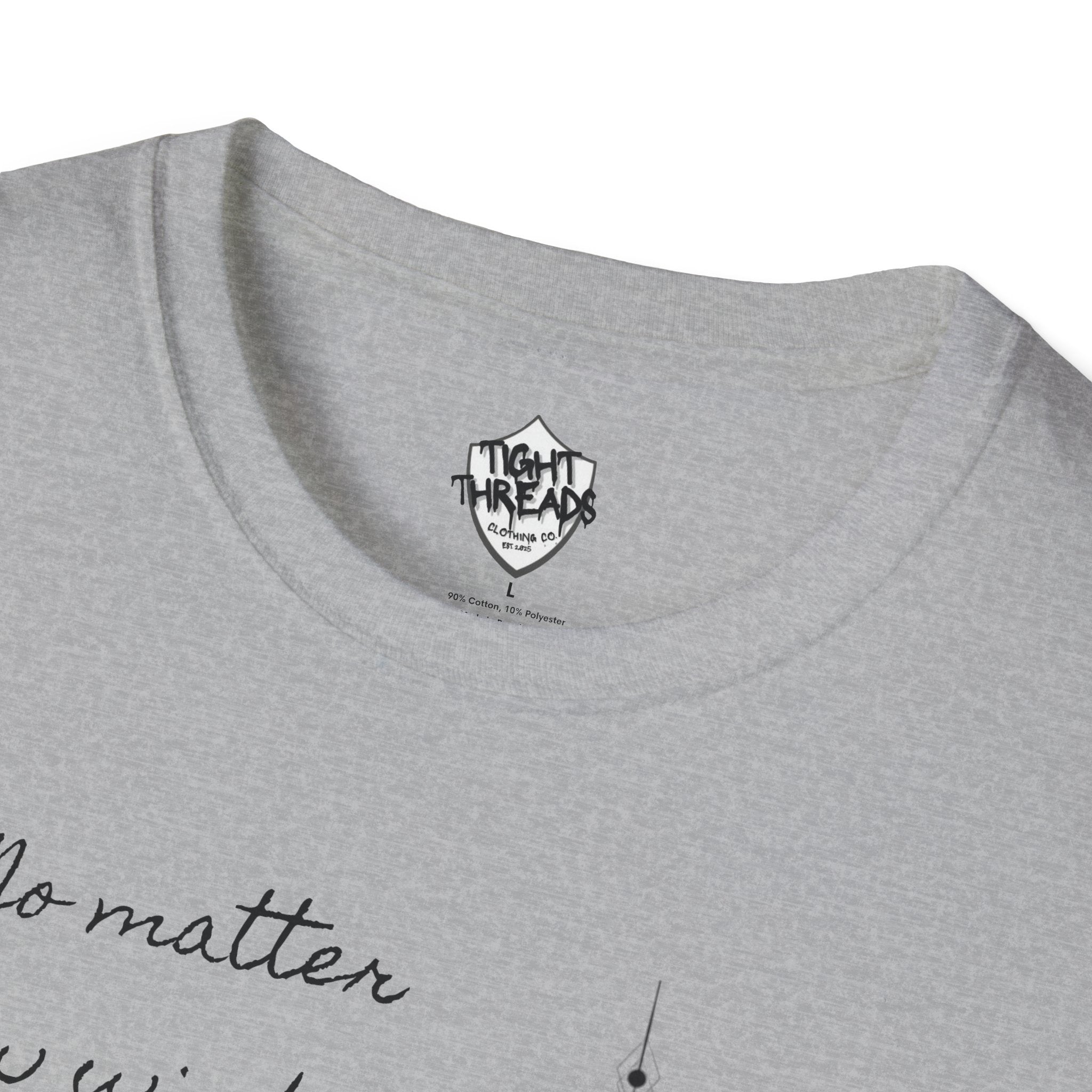 Samurai Unalome Inspirational Quote T-Shirt, Motivational Tee, Unique Graphic Shirt, Gift for Friends, Casual Wear, Unisex Softstyle Tee