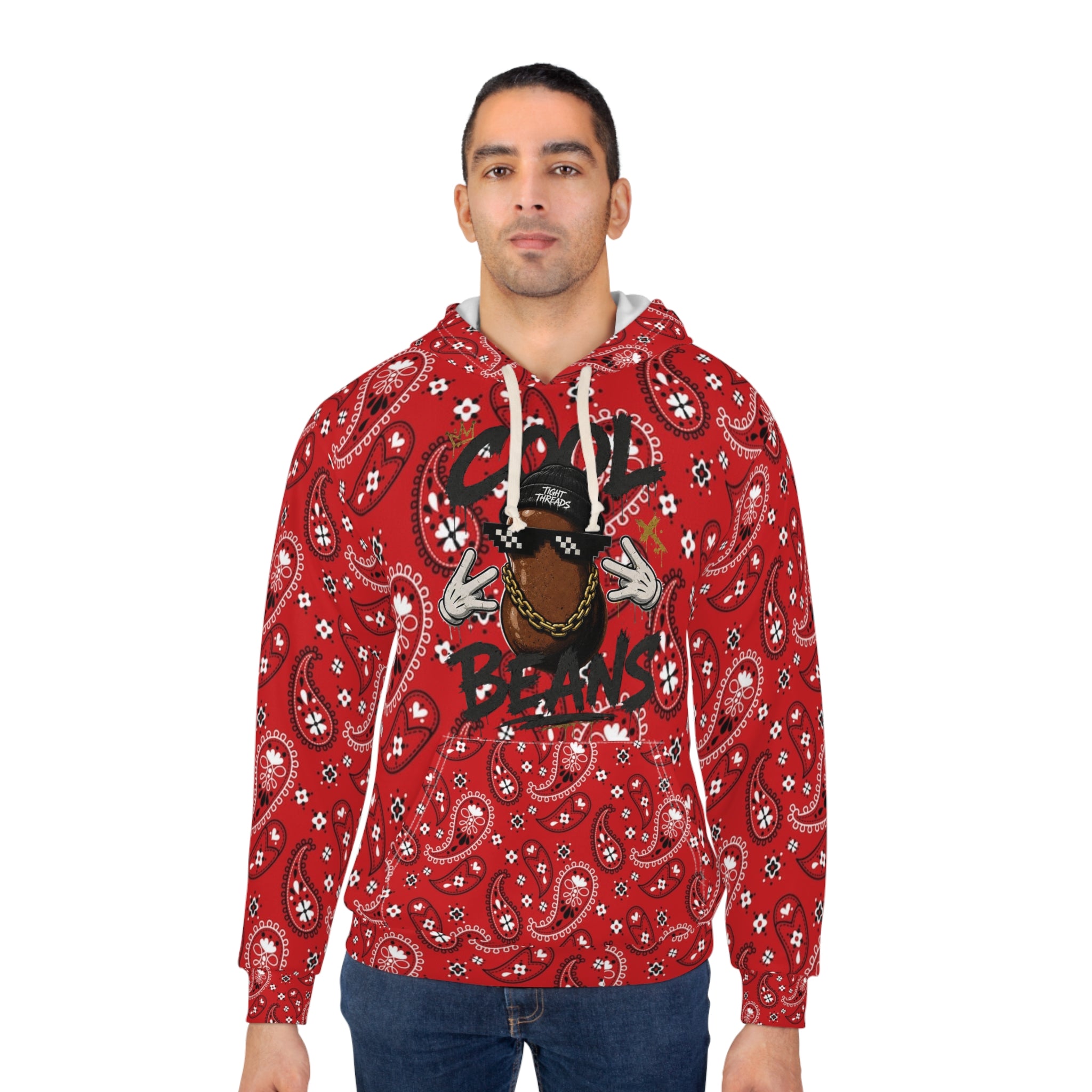Cool Beans Red Bandana Hoodie