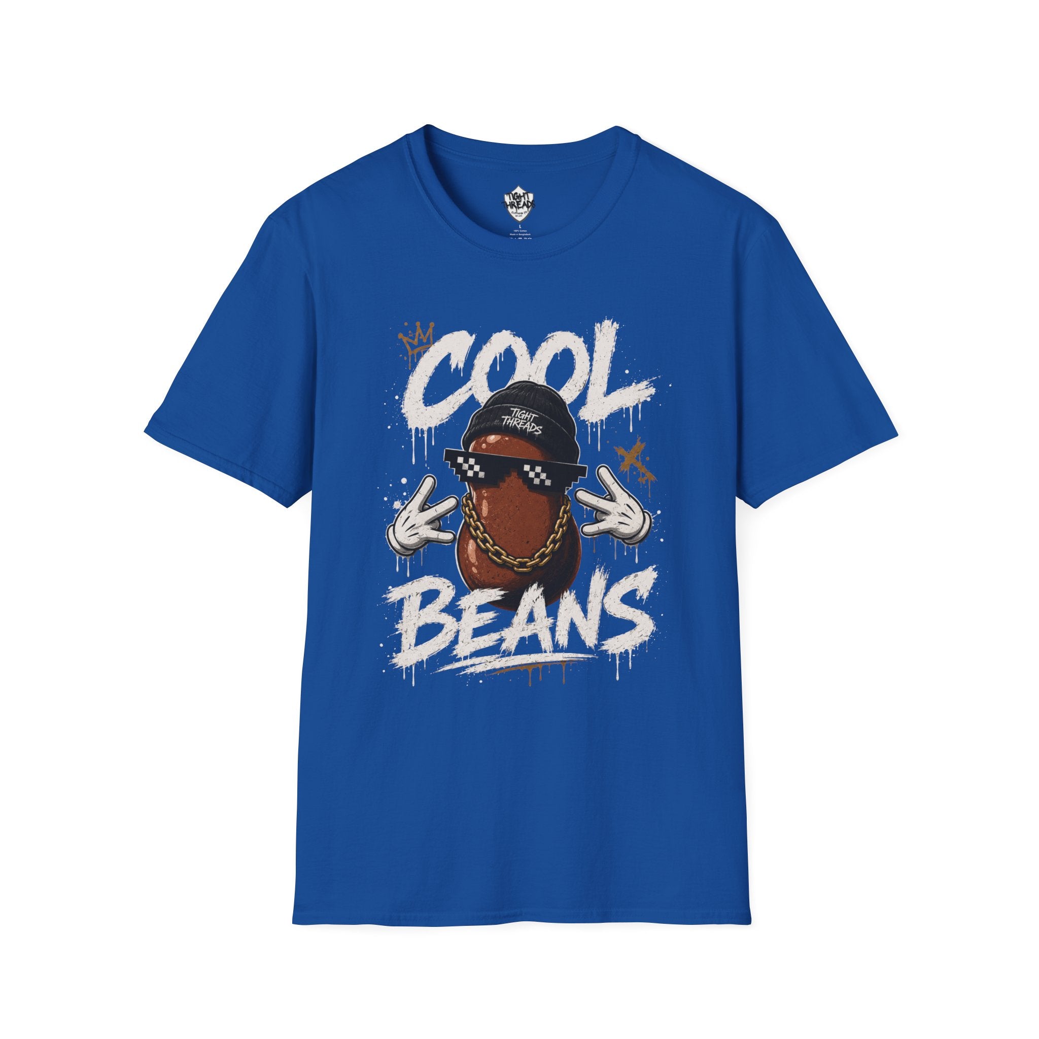 Cool Beans Graphic T-Shirt — Hipster Bean Cartoon Tee