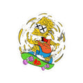 Mind Melting Bart Simpson Skateboard Sticker | Kiss-Cut Skateboard Sticker