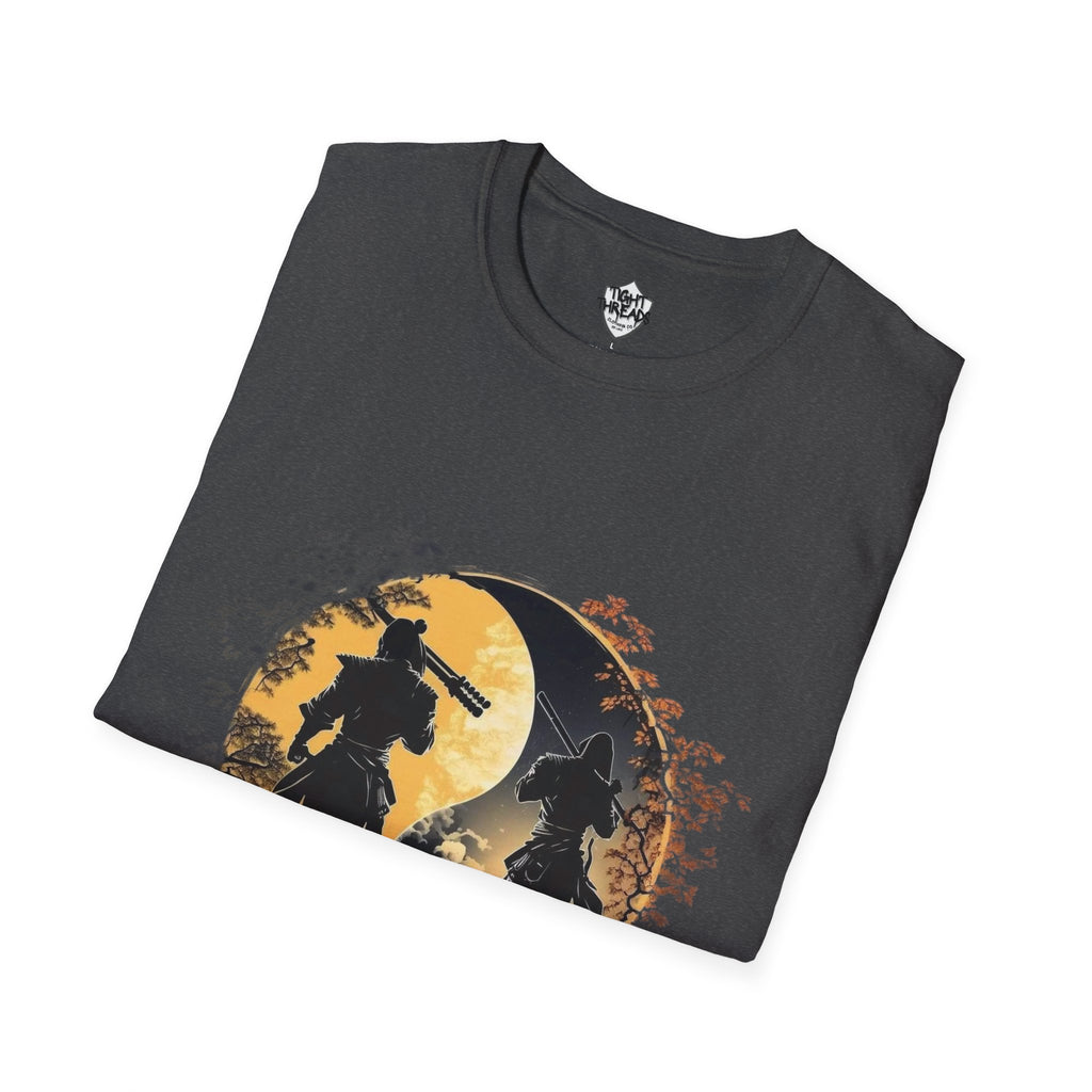 Yin Yang Samurai unisex style T-Shirt, Men and Women T-Shirt, durable and smooth fabric, casual wear.
