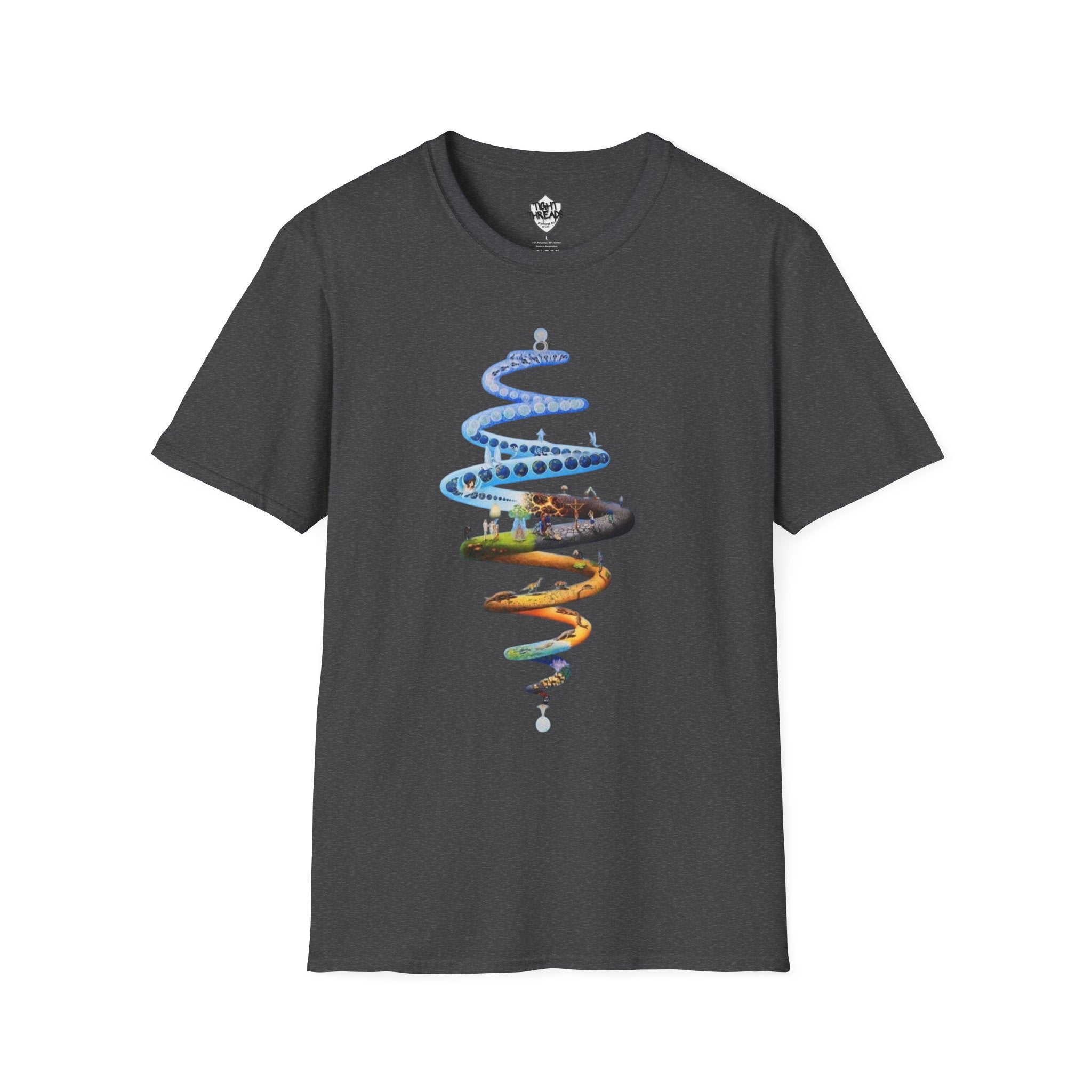 Spiral Life Unisex T-Shirt - Inspirational Design for Nature Lovers, Gift for Birthdays, Earth Day, Chill Vibes, Casual Wear, Graphic Tee