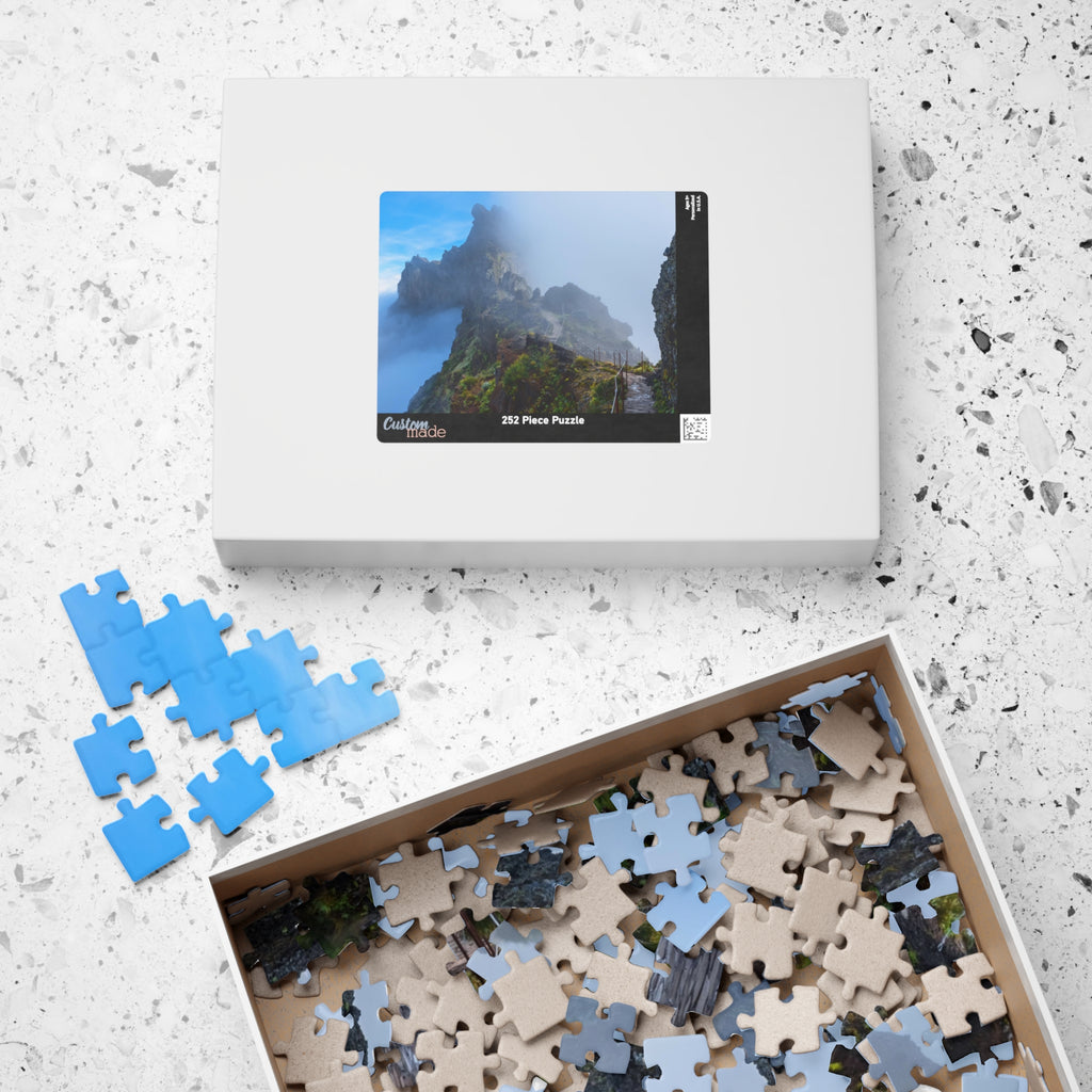 Misty Mountain Trail Puzzle | Scenic Landscape Jigsaw