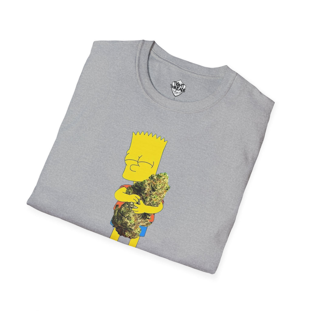 Bart Simpson and his Bud Graphic Tee, Casual Unisex T-Shirt for Everyday Wear, Perfect Gift for Fans, Outdoor Fun, Summer Style