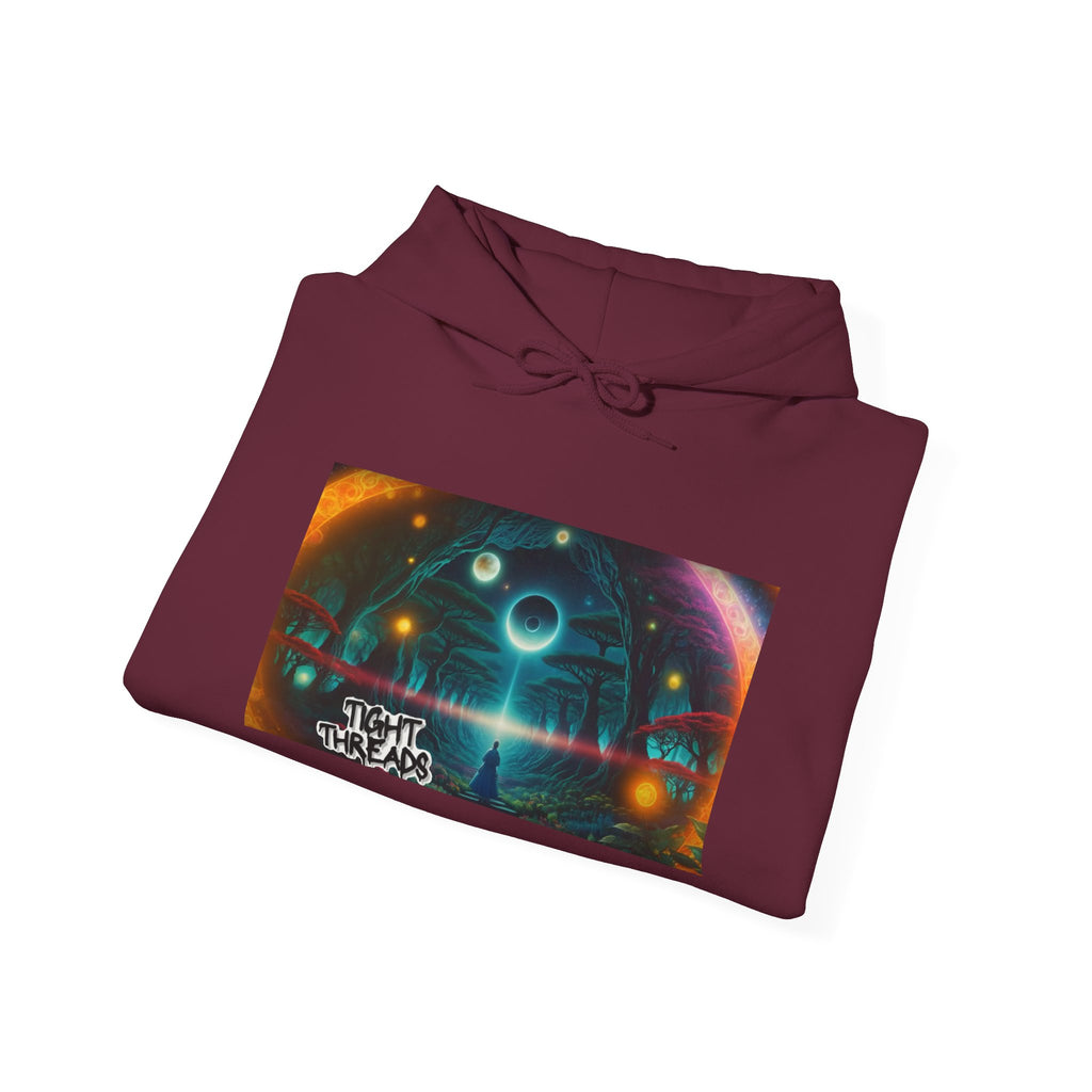 Galactic Dream Unisex Hooded Sweatshirt, Cosmic Art Hoodie, Stylish Casual Wear, Perfect for Sci-Fi Fans, Gift for Stargazers