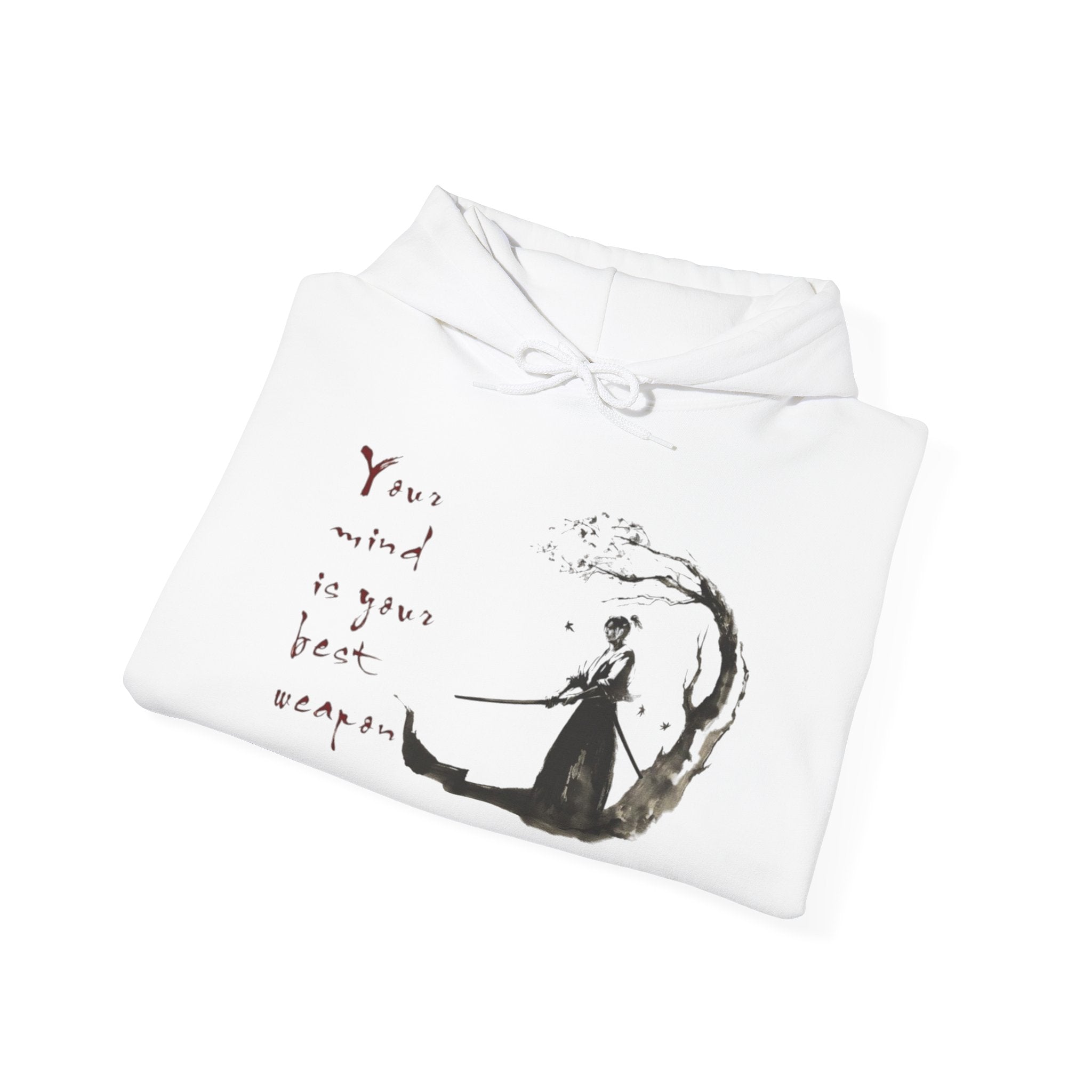Dreamy Unisex Hoodie: 'Your Mind is Your Best Weapon', Cozy Layer for Relaxation, Perfect for Gifts, All Seasons, Adorned with Art, Unisex