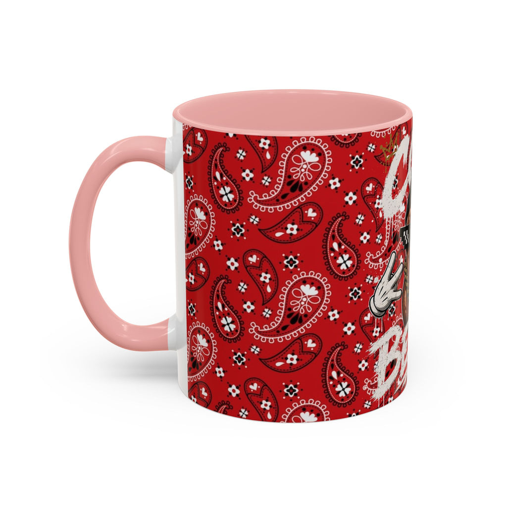 Cool Beans Mug | Red Bandana Coffee Cup, Hip-Hop Bean Graphic 11oz 15oz