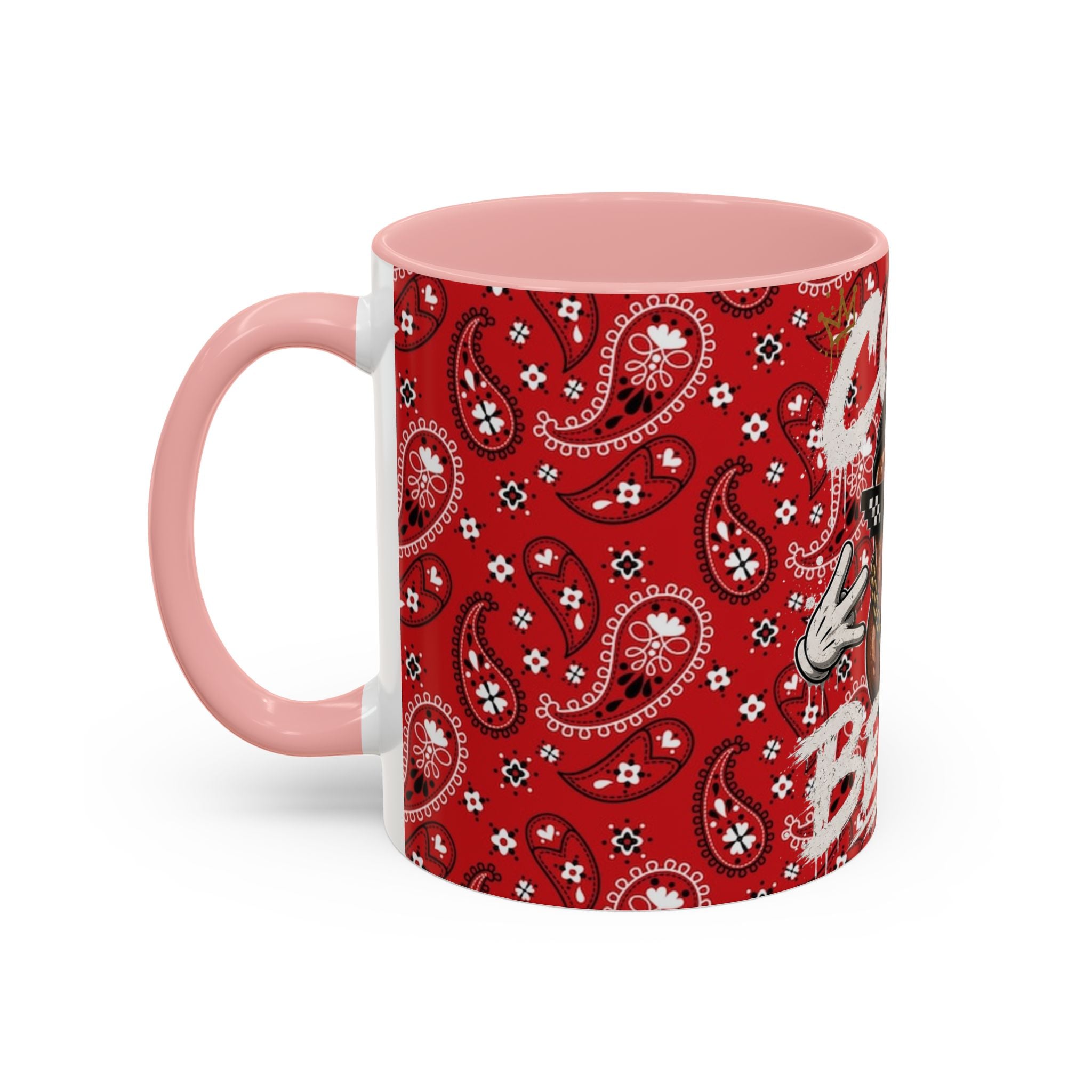 Cool Beans Mug | Red Bandana Coffee Cup, Hip-Hop Bean Graphic 11oz 15oz
