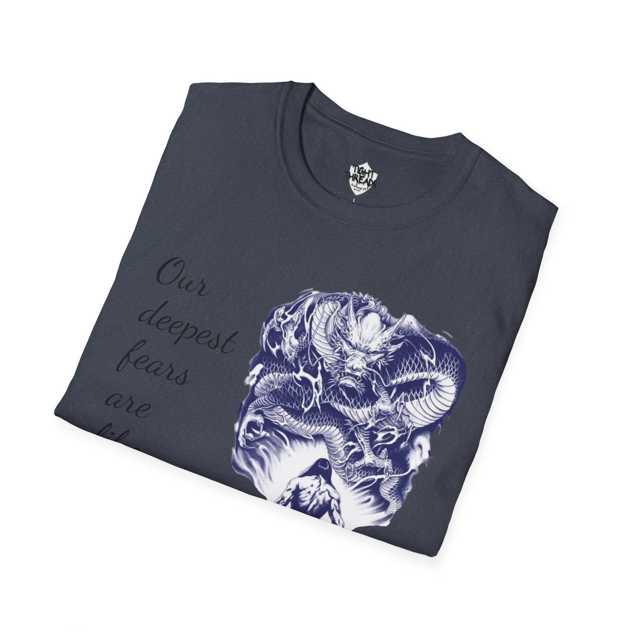Unisex T-Shirt, Inner Alchemy, Dragon Quote Tee, Graphic Tee, Spiritual Shirt, Inspirational Clothing