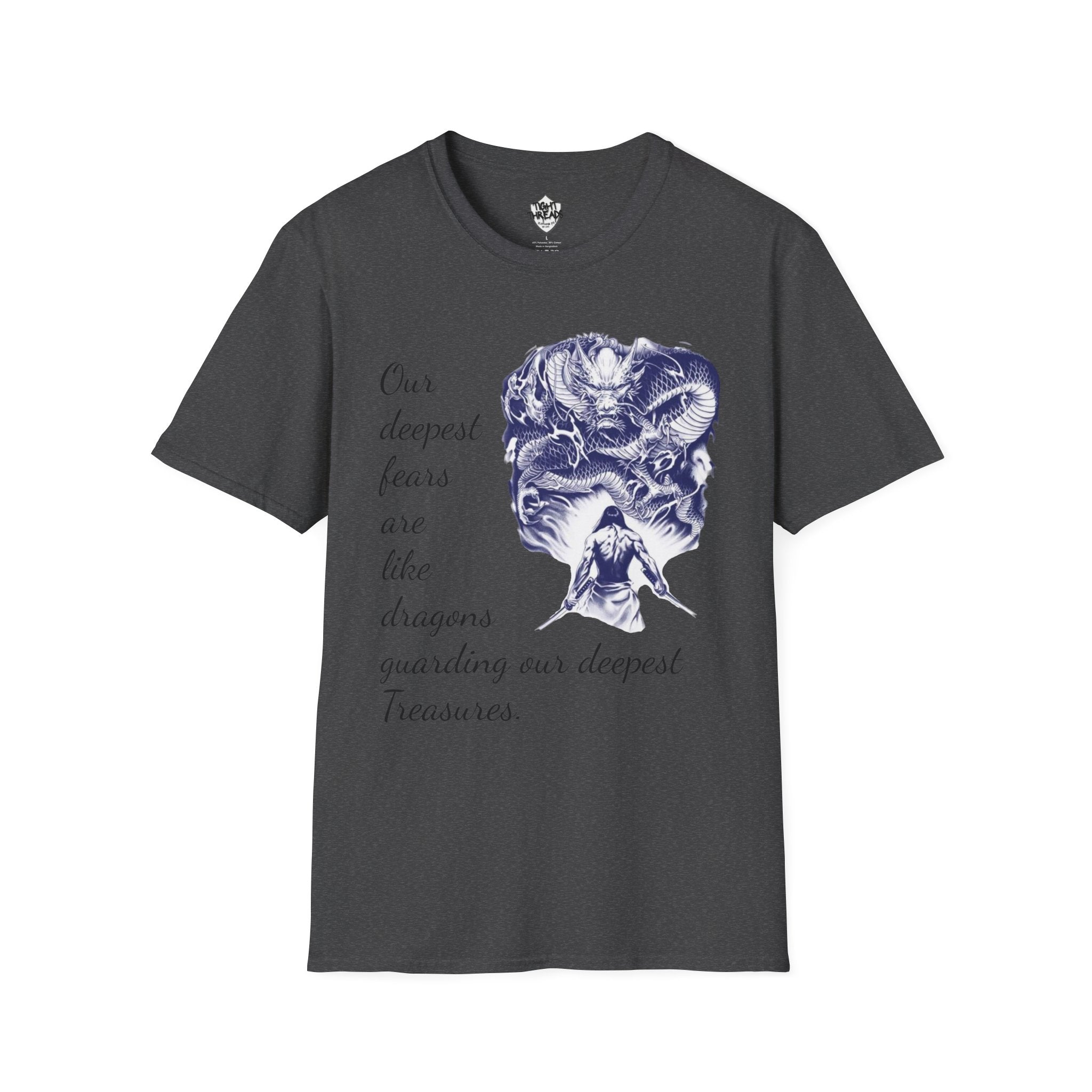 Unisex T-Shirt, Inner Alchemy, Dragon Quote Tee, Graphic Tee, Spiritual Shirt, Inspirational Clothing