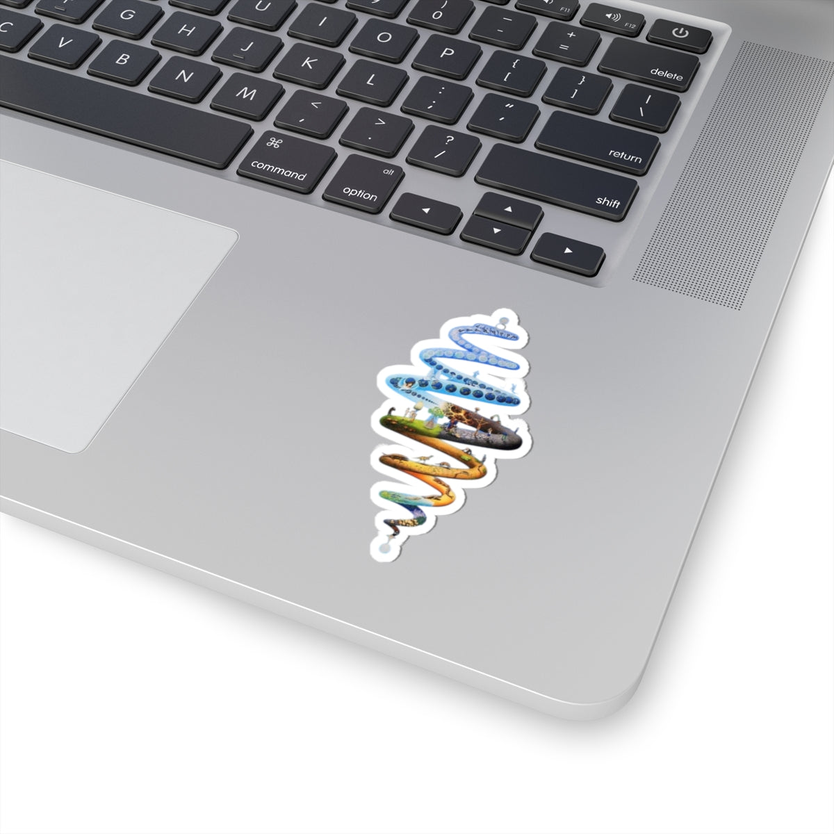 Colorful Evolutional Spiral Kiss-Cut Stickers Whimsical Art Decals for Laptops, Water Bottles, Gift Decor, Nature Lovers, Eco-Friendly Joy