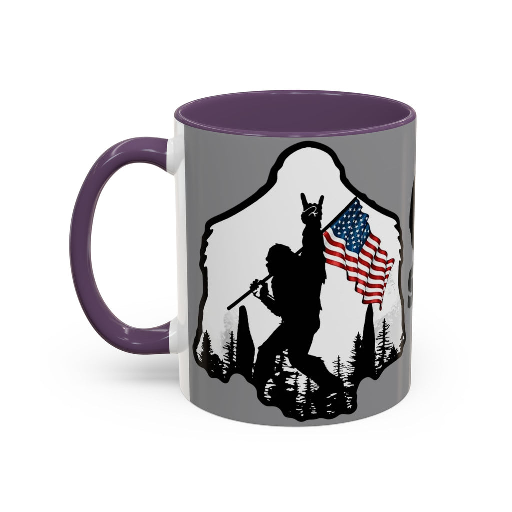 Gone Squatchin Patriotic Bigfoot Mug | Accent Coffee Mug