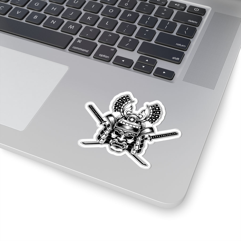 Samurai Warrior Kiss-Cut Stickers, Bold Decor, Laptop Stickers, Unique Gifts for Enthusiasts, Art Stickers for Journals, Cool Wall Art