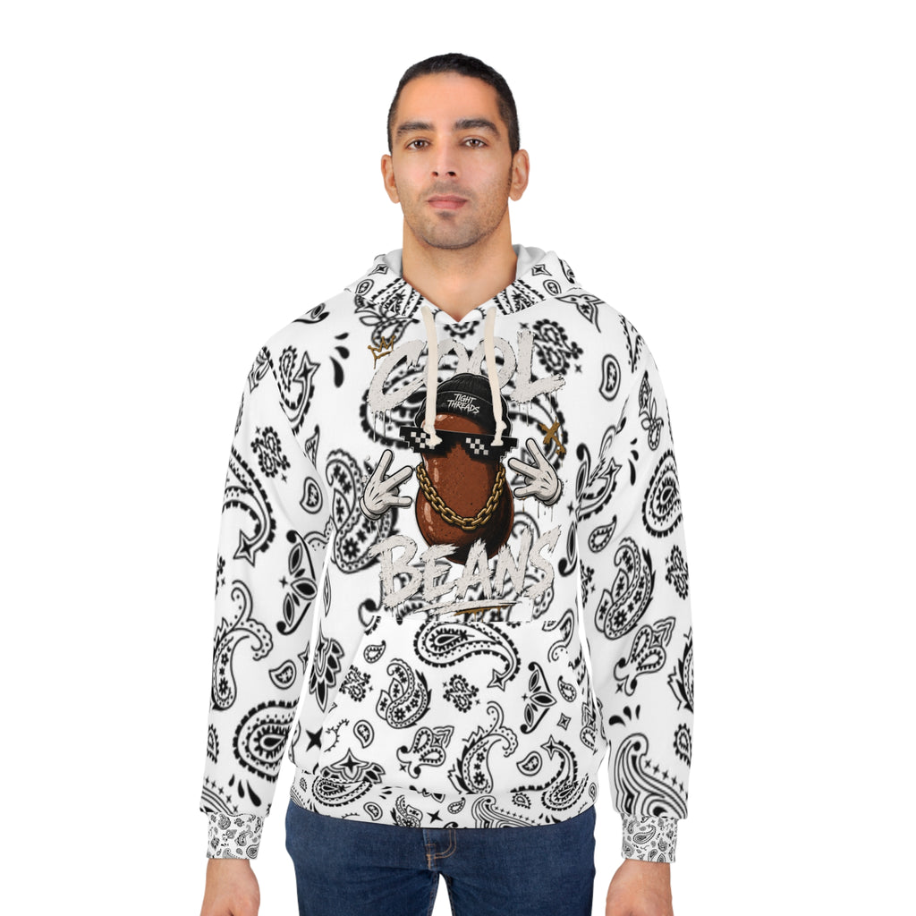 Cool Beans Bandana Paisley Pattern Hoodie | Cool Beans Bean, Tight Threads Beanie, Dope Graphic