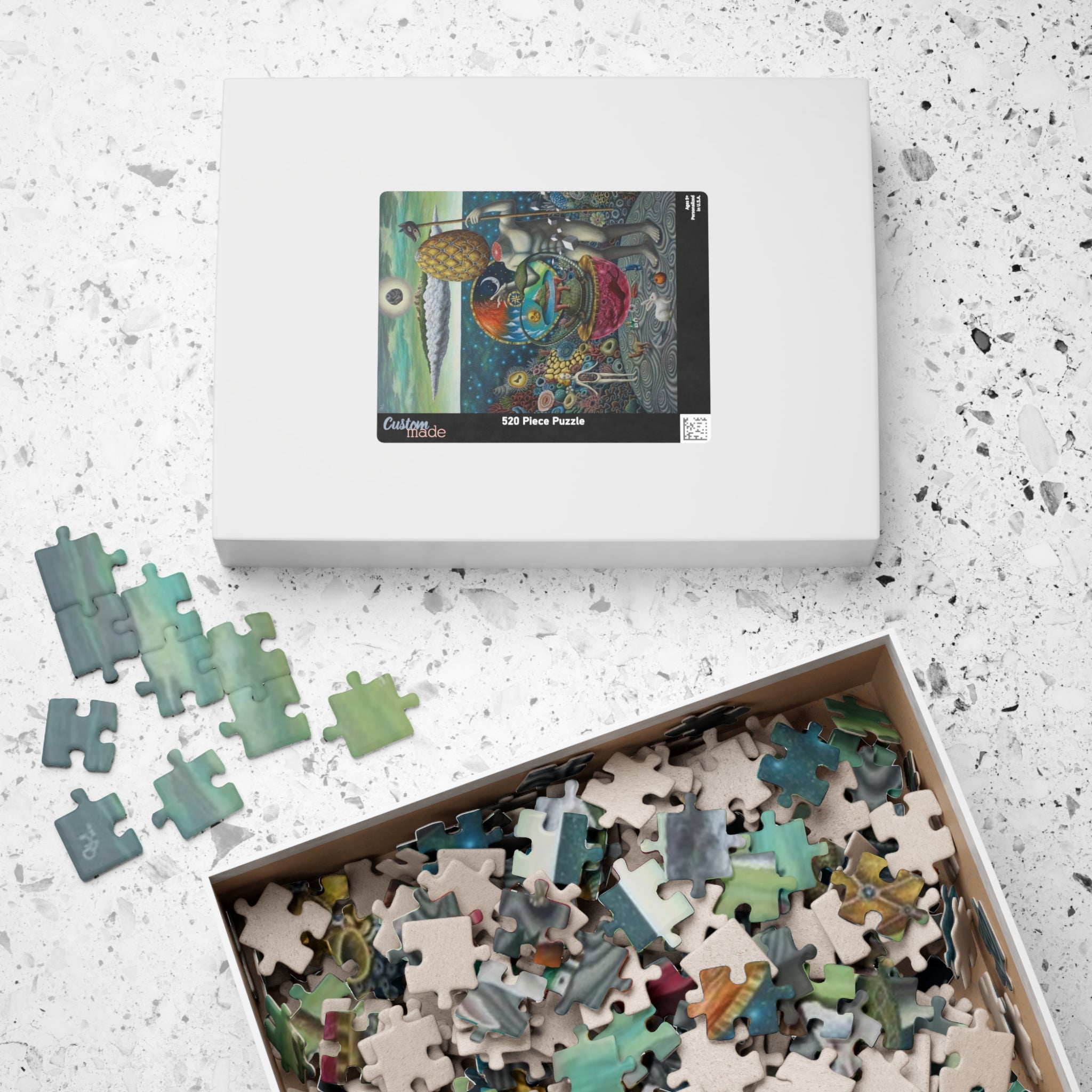 Surreal Pineapple-Headed Figure Puzzle | 110-1014 Piece Art Jigsaw