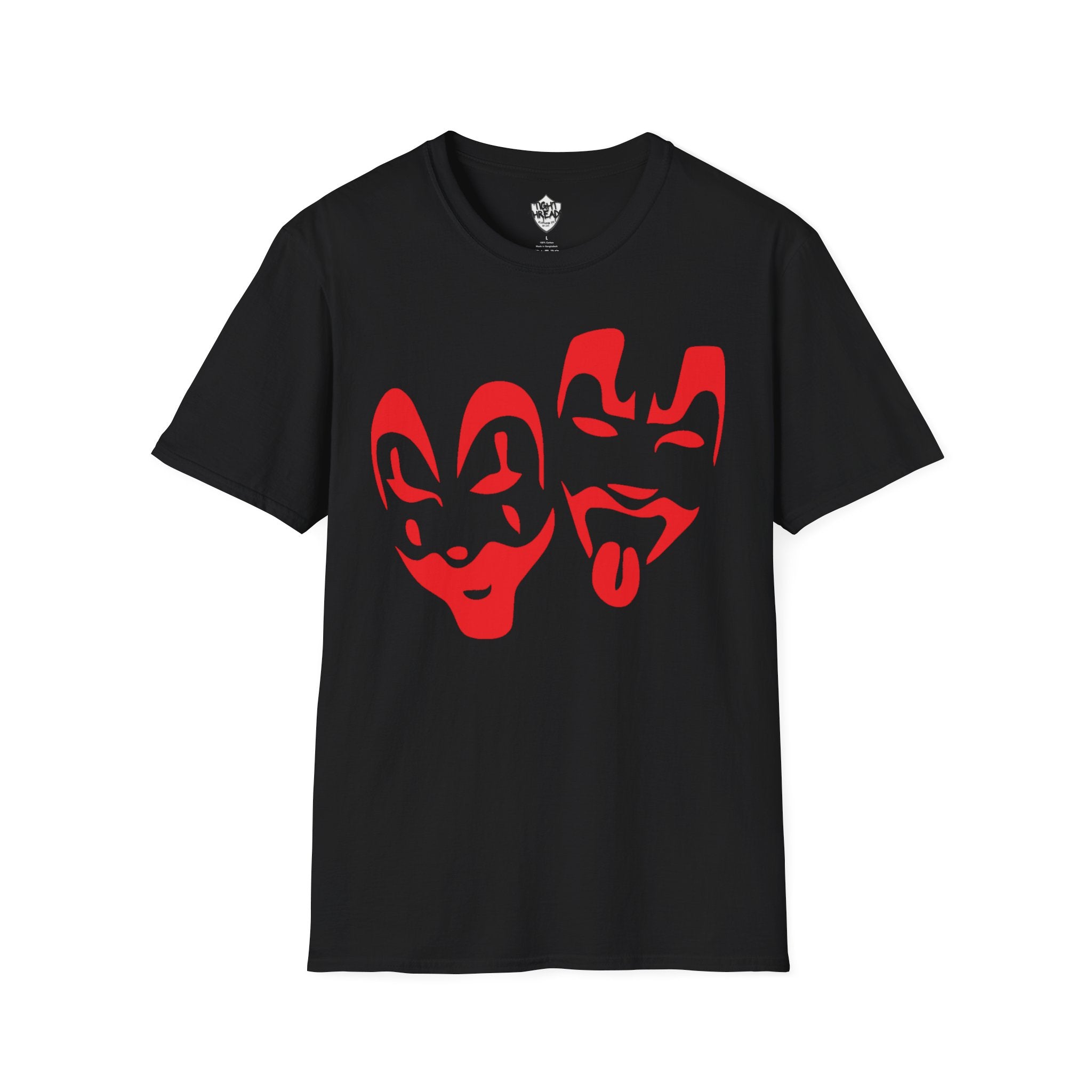 Red Juggalo Faces T-Shirt | Clown Theater Graphic