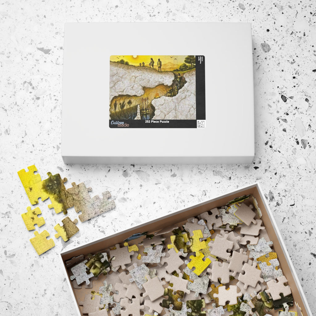 Plato's Cave Allegory Puzzle 252-piece Puzzle | Artistic Landscape Jigsaw