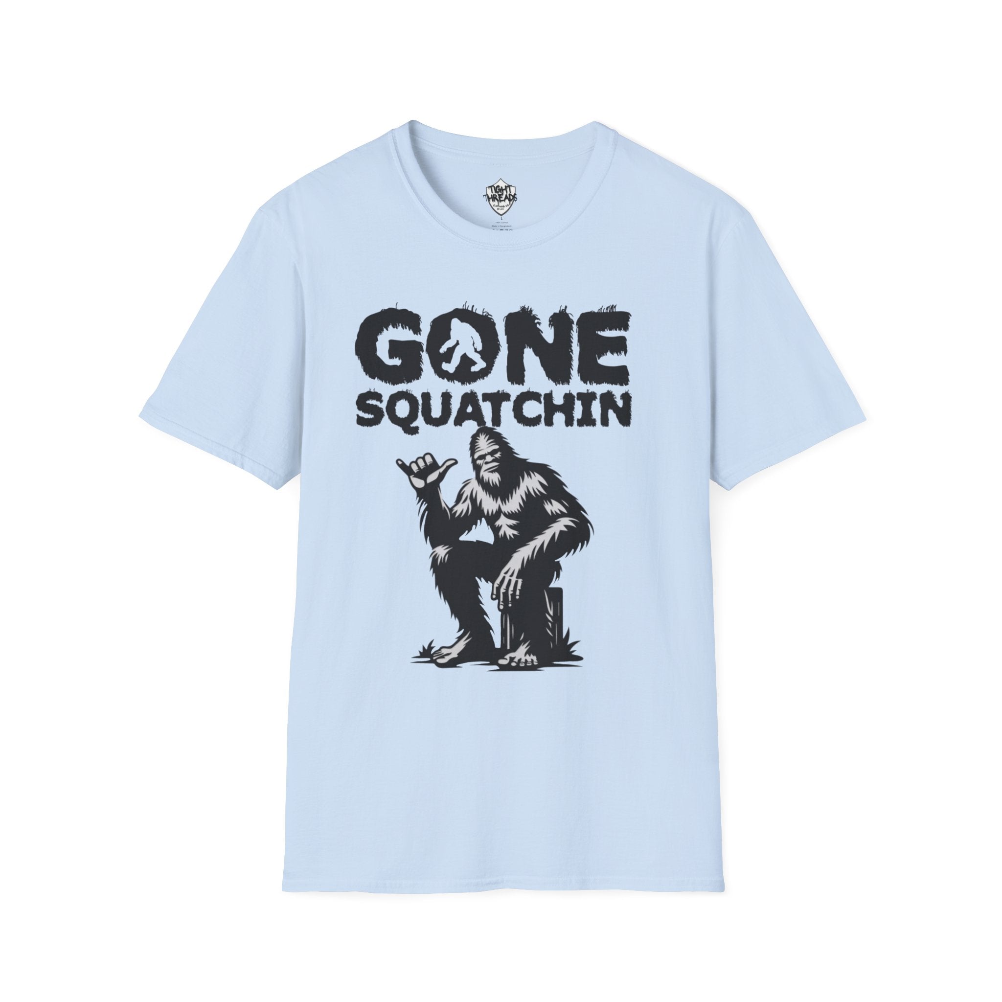 Gone Squatchin Bigfoot Graphic T-Shirt | Sasquatch Illustration