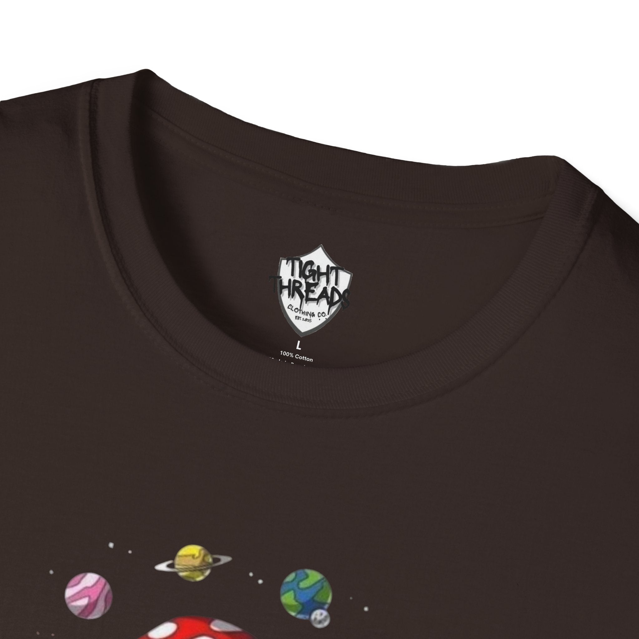 Mushroom Meditation Tee | Unisex Softstyle T-Shirt, Trendy Graphic Tee, Casual Wear, Nature Lover Gift, Relaxation Shirt, Festival Apparel