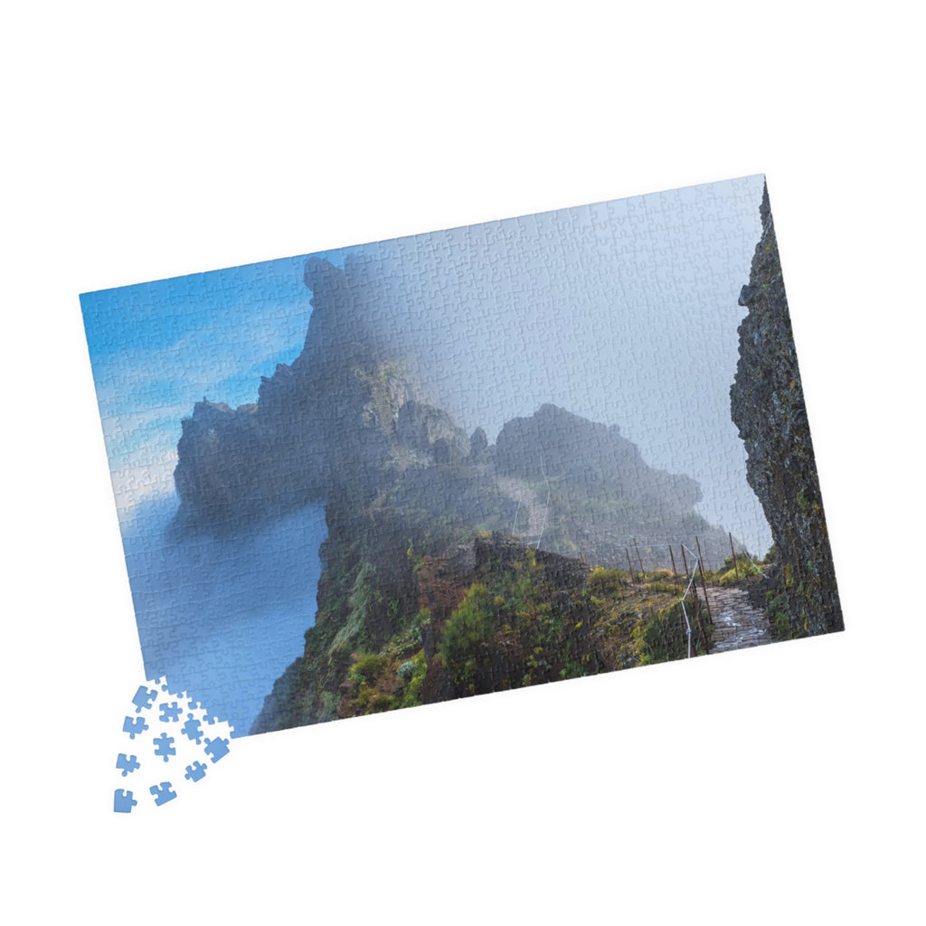 Misty Mountain Trail Puzzle | Scenic Landscape Jigsaw