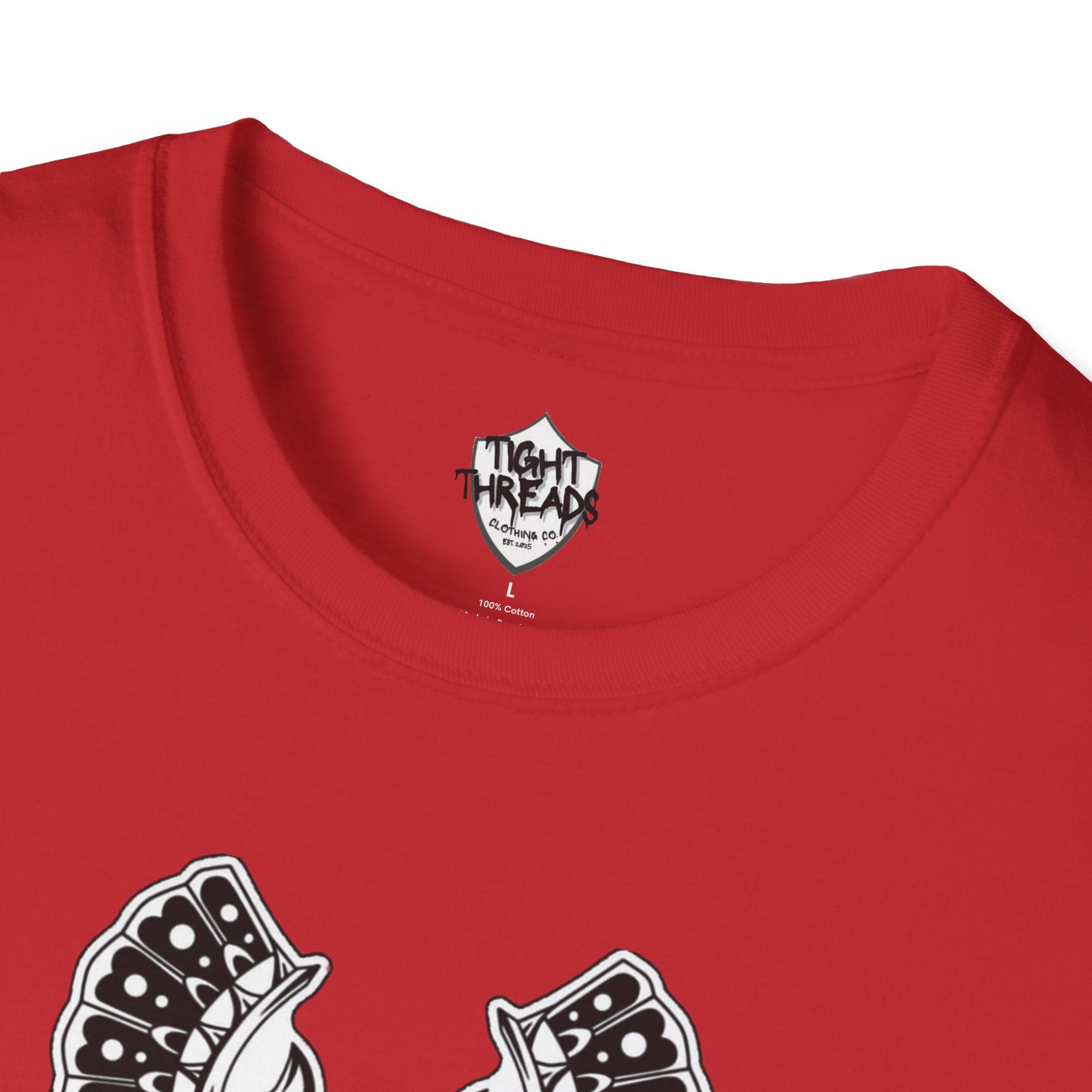 Samurai Skull Graphic T-Shirt, Unisex Softstyle Tee, Edgy Streetwear, Perfect for Anime Fans, Casual Wear, Birthday Gift
