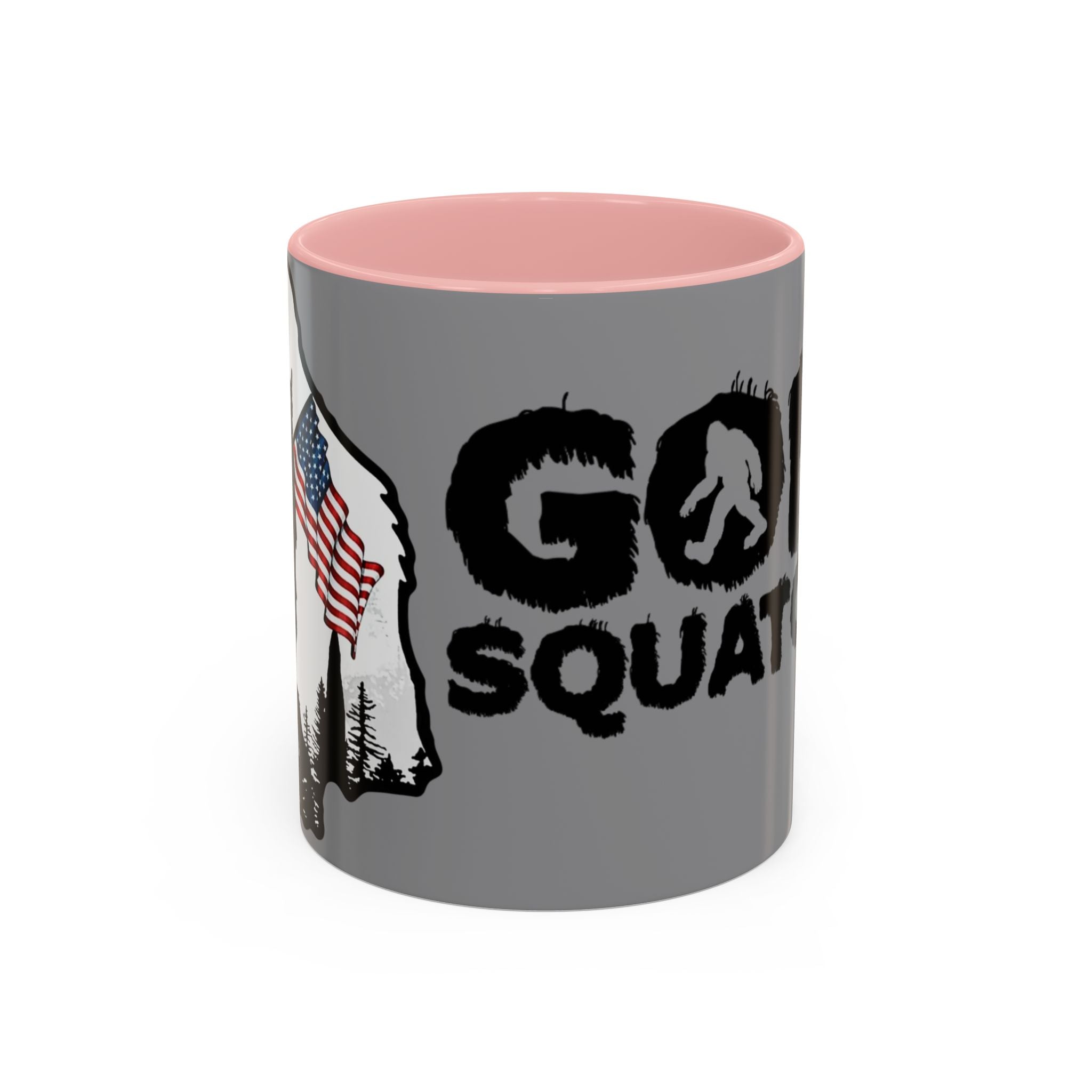 Gone Squatchin Patriotic Bigfoot Mug | Accent Coffee Mug