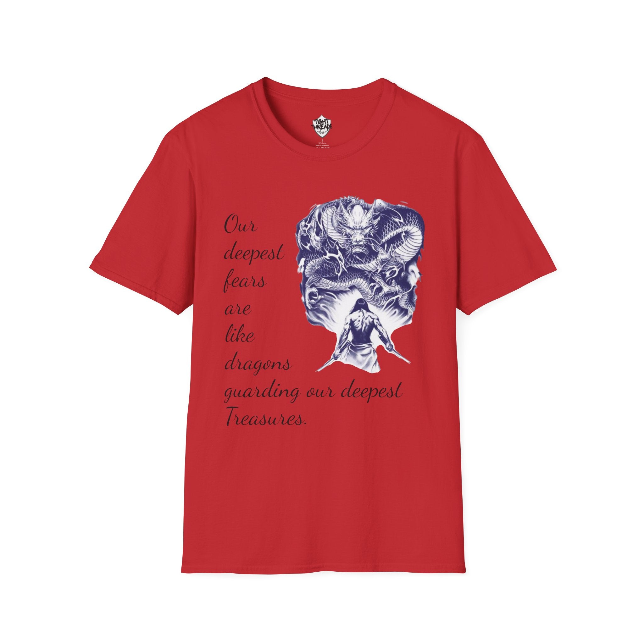Unisex T-Shirt, Inner Alchemy, Dragon Quote Tee, Graphic Tee, Spiritual Shirt, Inspirational Clothing